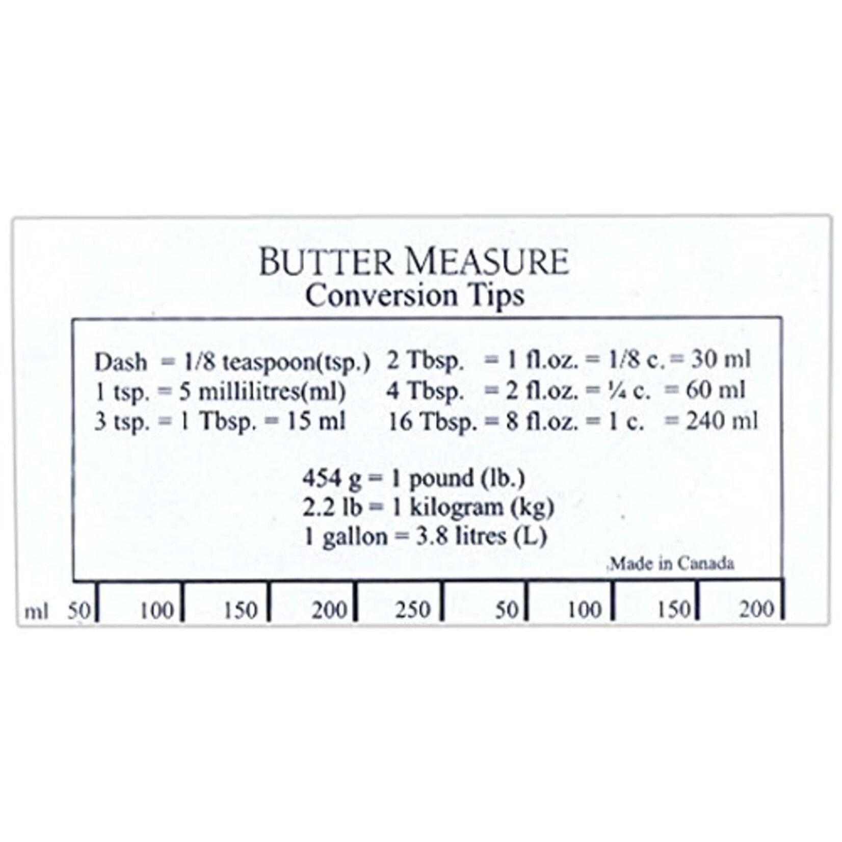 FOX RUN FOX RUN Bakers Butter Ruler