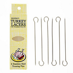 REGENCY REGENCY WRAPS Stainless Steel Turkey Lacers s/6