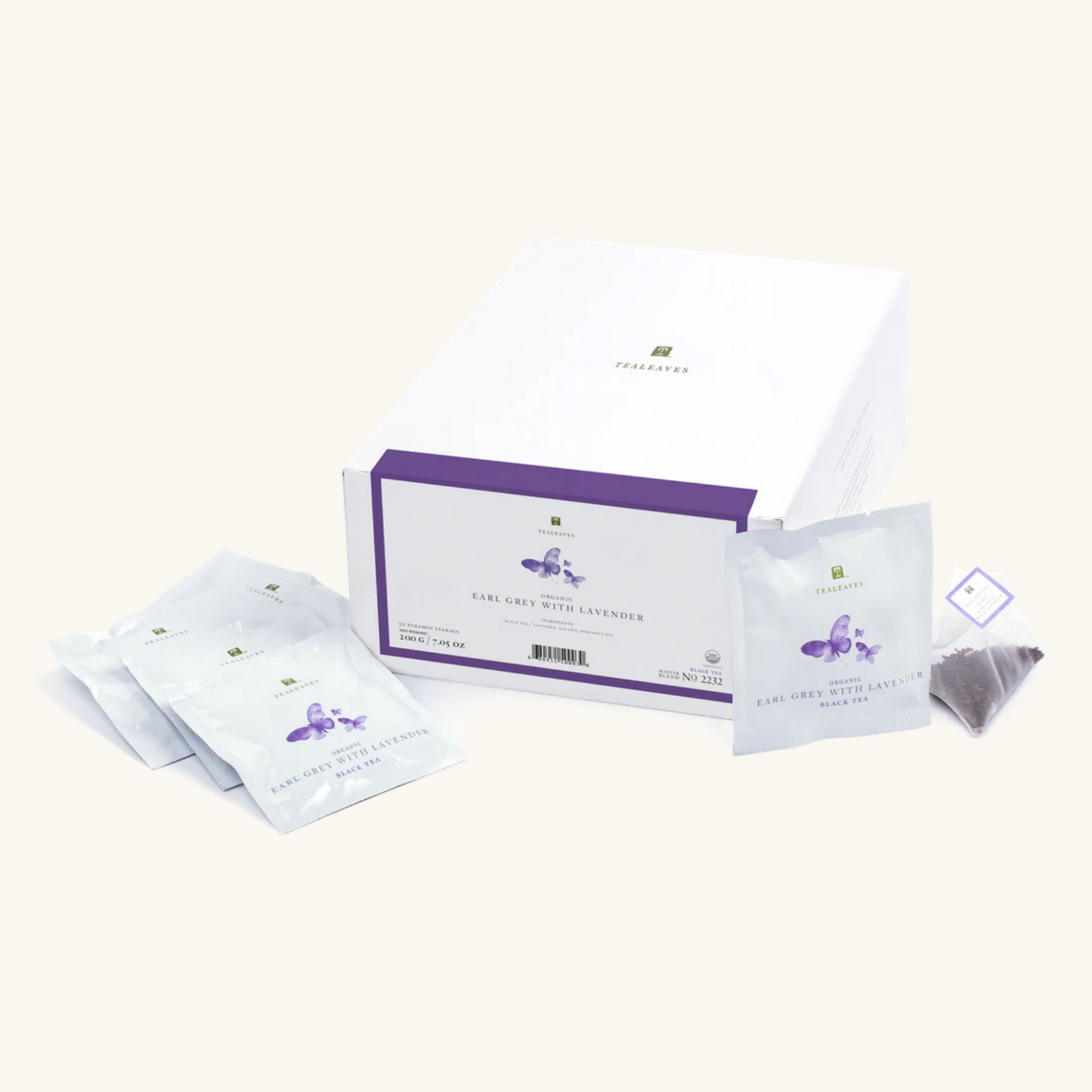 QI BOTANICAL TEA Organic Earl Grey with Lavender - 12pk