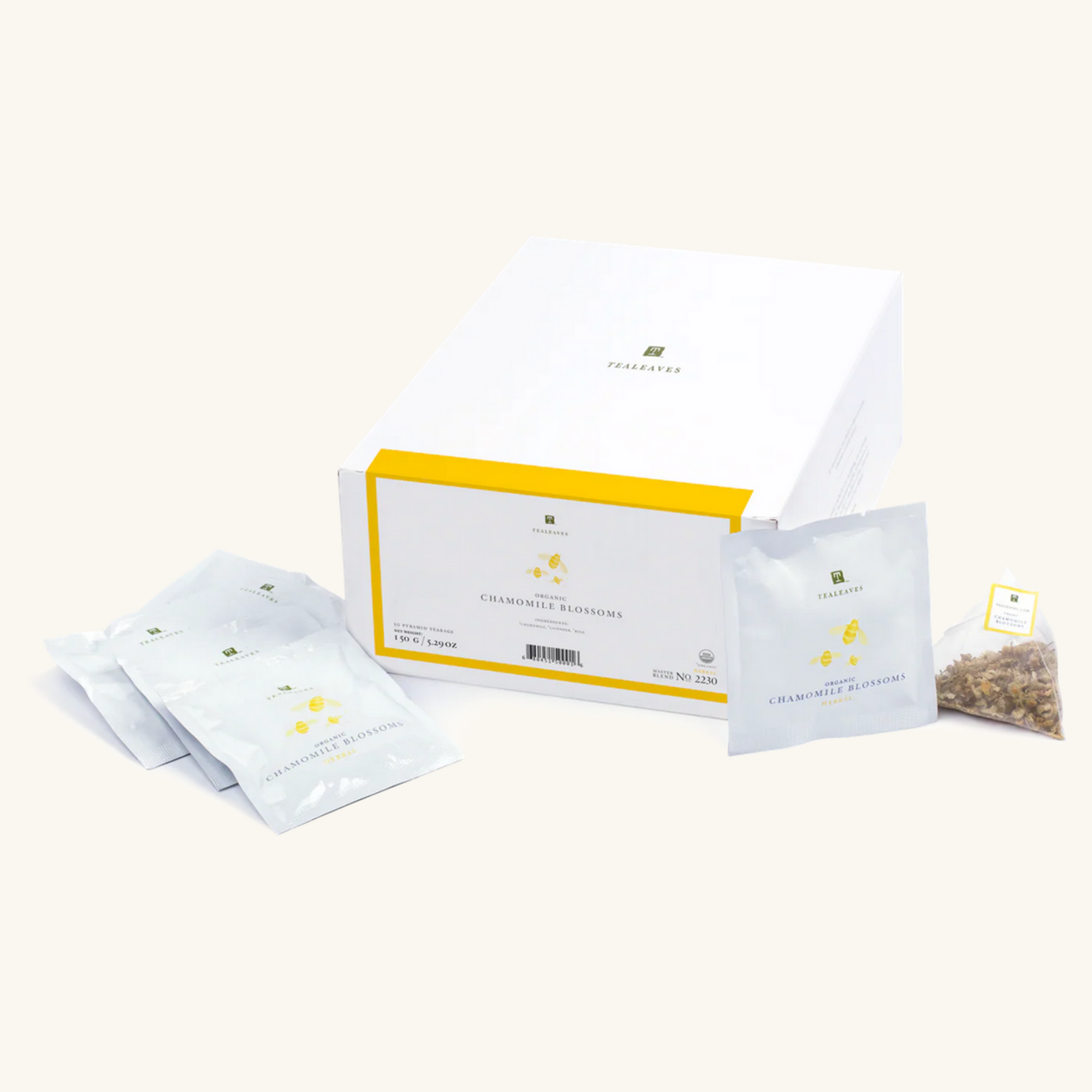 QI BOTANICAL TEA Organic Chamomile Blossoms - 12pk