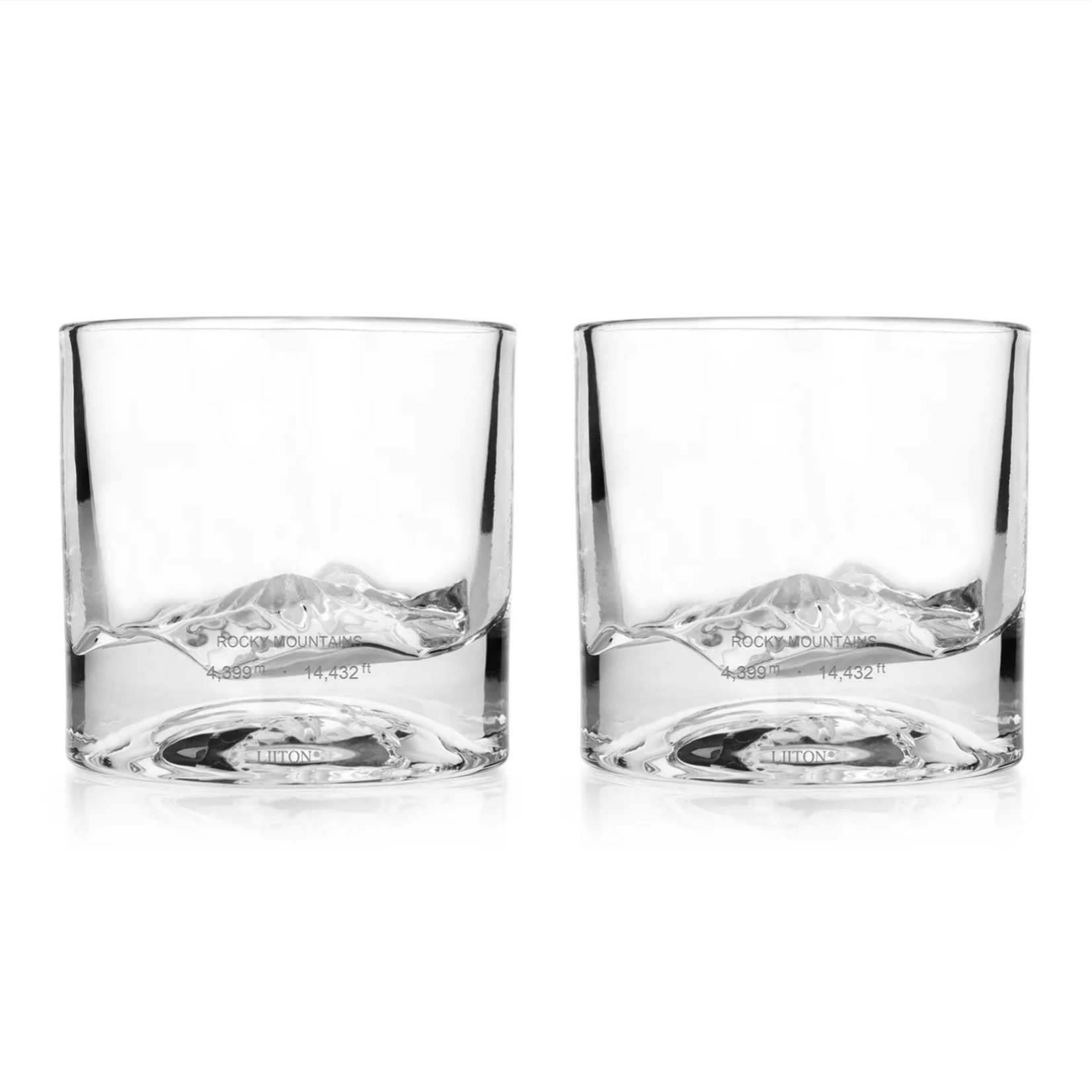 LIITON LIITON Rocky Mountain Glasses S/2 Clear