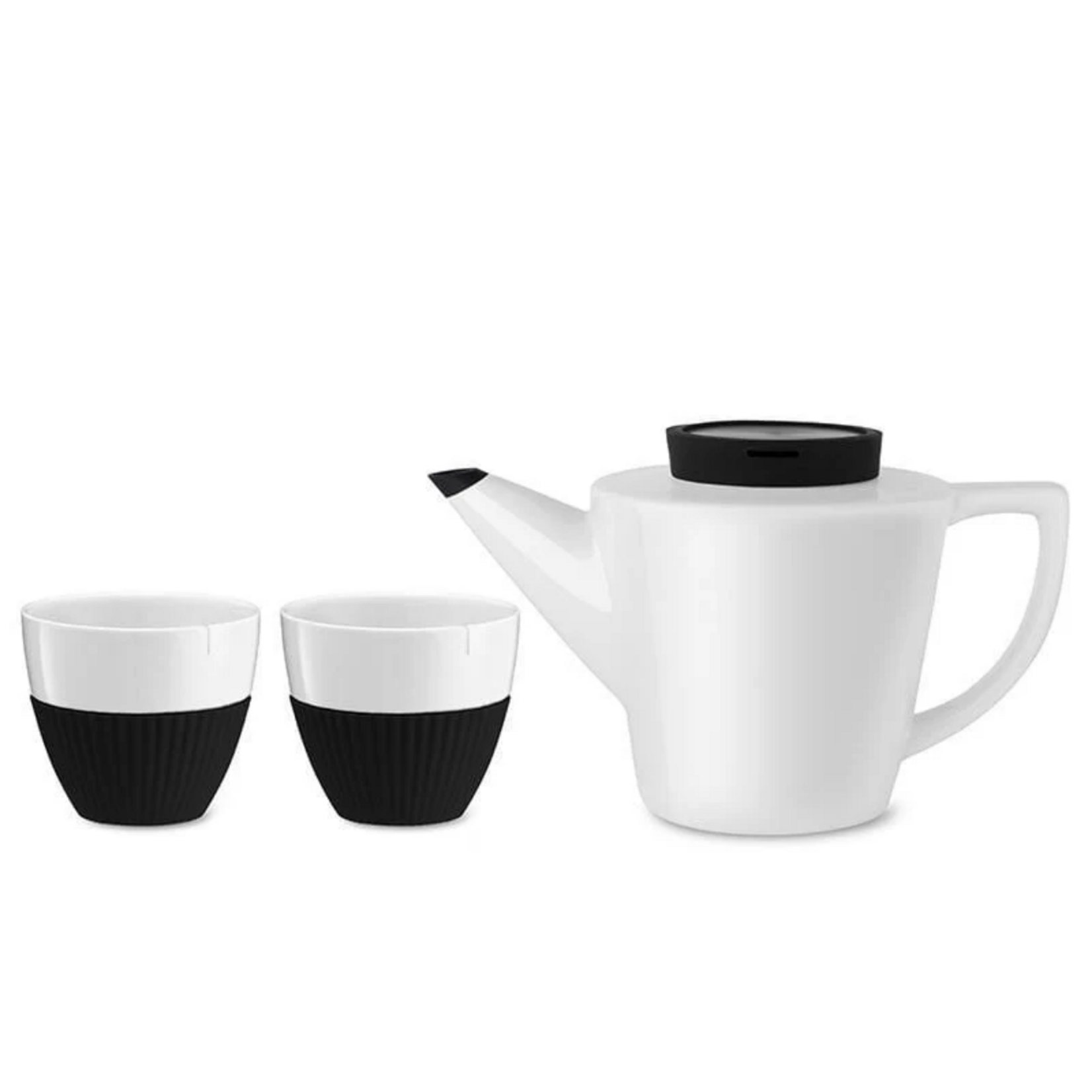 VIVA Infusion Porcelain Teapot Set - Black