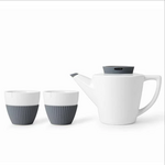 VIVA Infusion Porcelain Teapot Set - Ash Grey