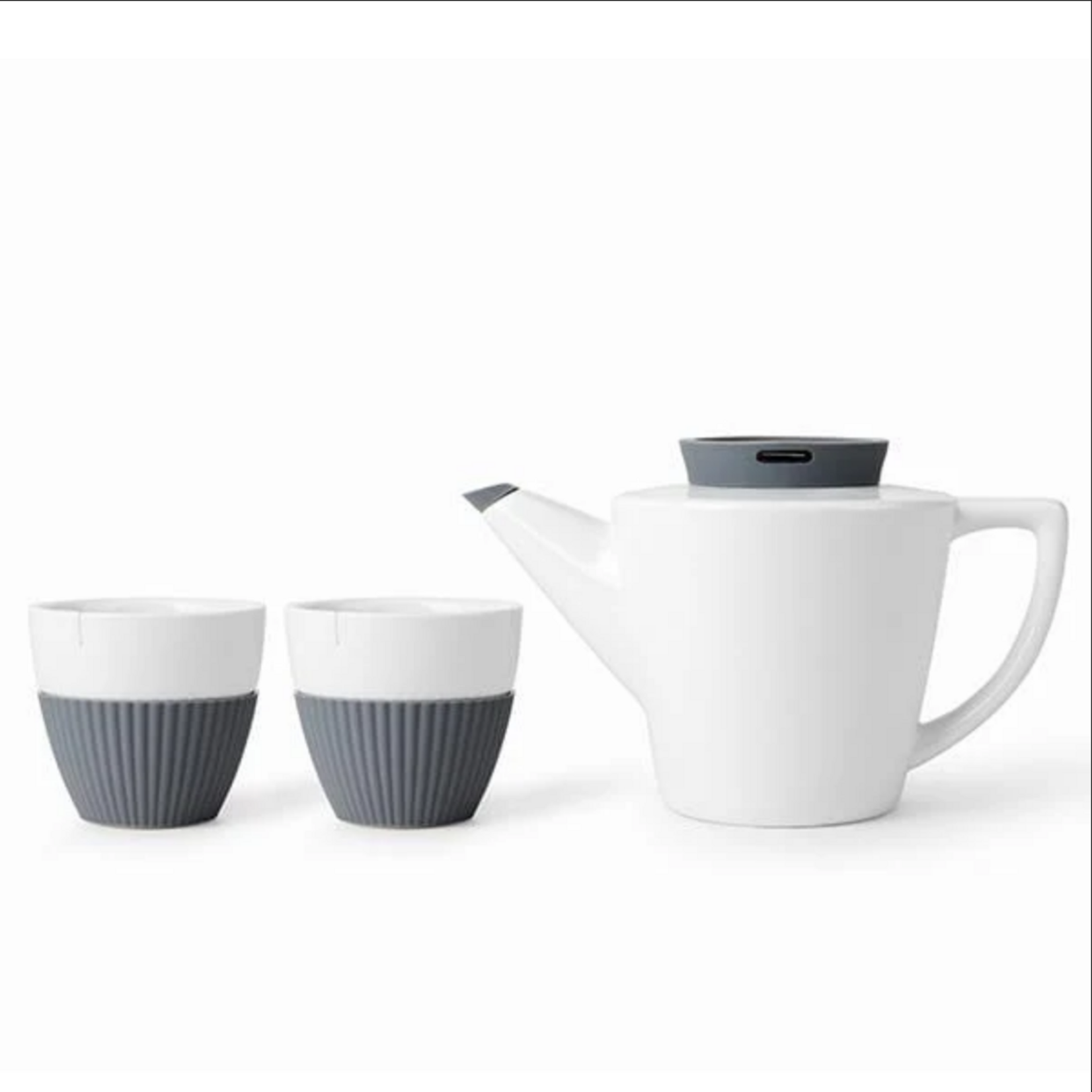 VIVA Infusion Porcelain Teapot Set - Ash Grey