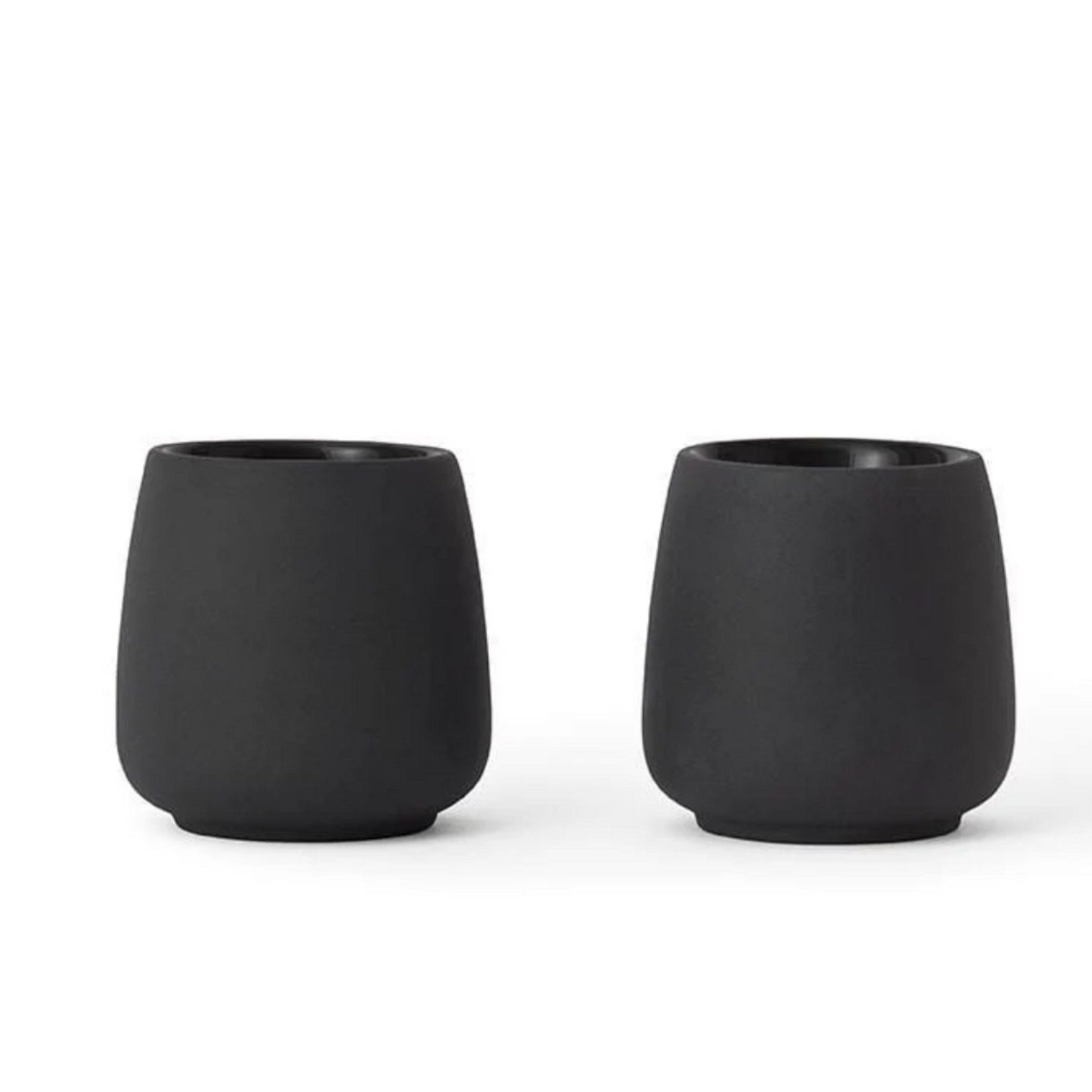 VIVA Nicola Double Walled Tea Cup Small - Charcoal s/2