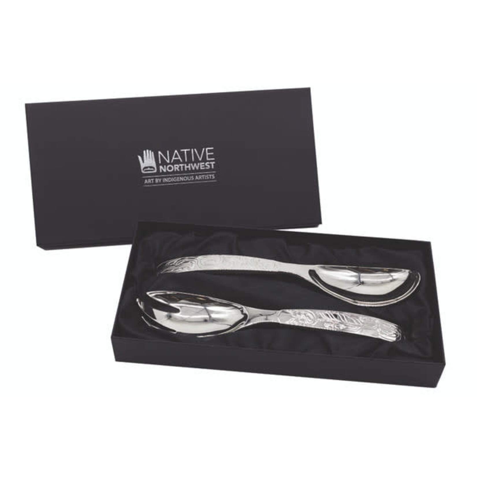 NATIVE NORTHWEST Silver Servers - Eagle Whale