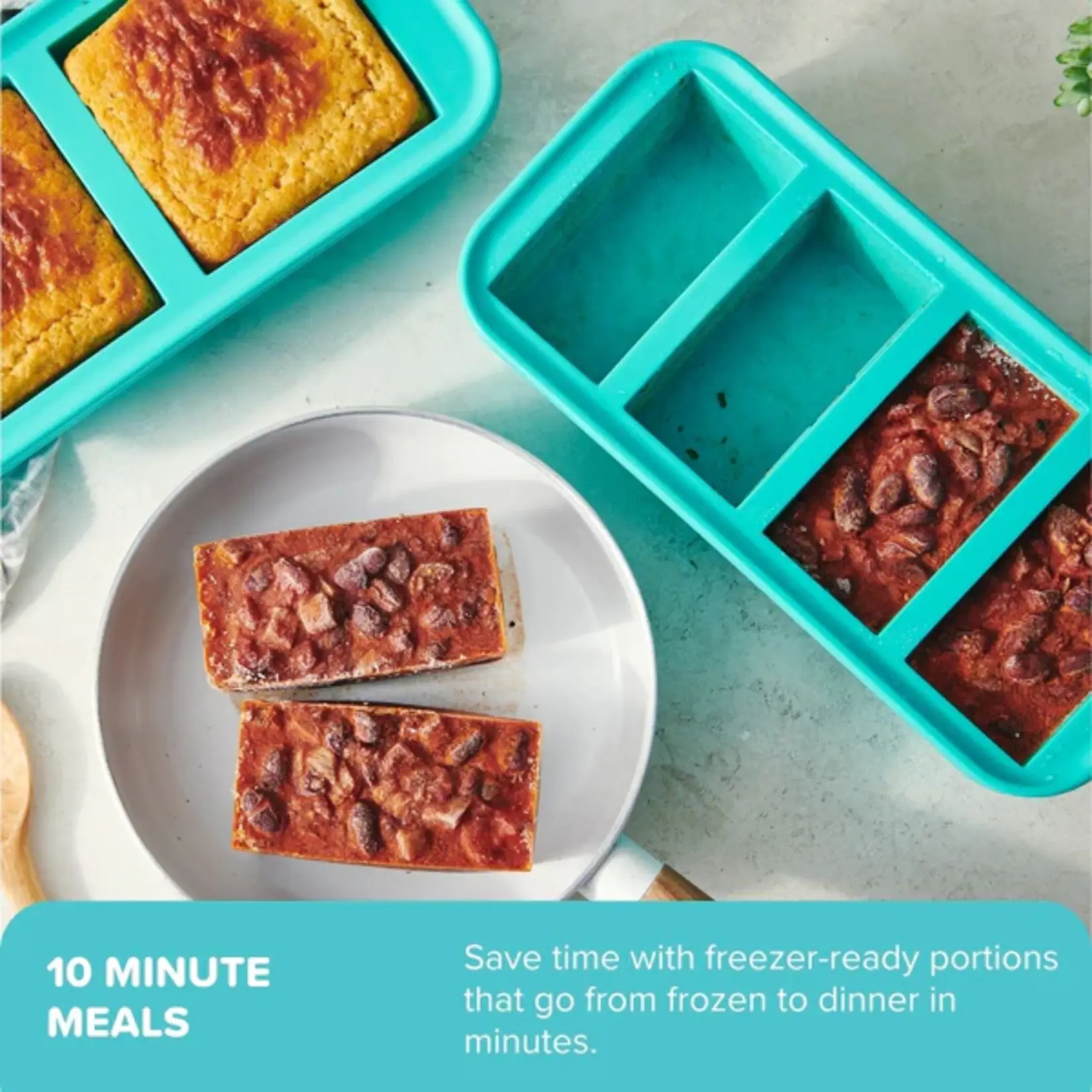 SOUPER CUBES SOUPER CUBES 1 Cup Tray - Charcoal