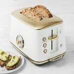 BREVILLE BREVILLE Luxe Toaster 2 Slice - Sea Salt/Brass