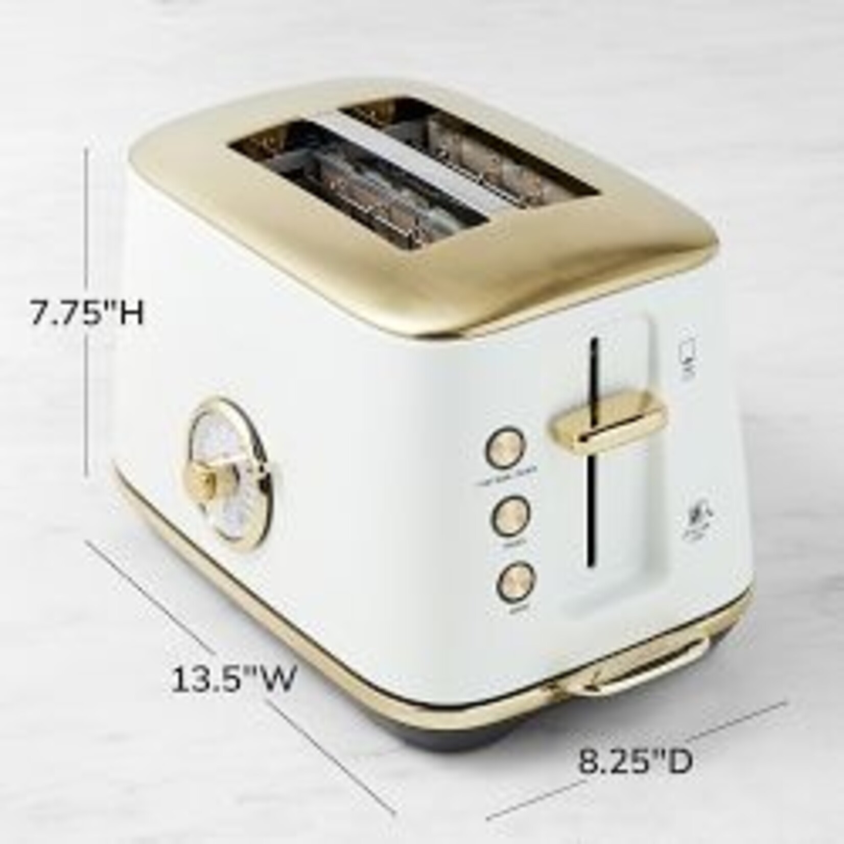 BREVILLE BREVILLE Luxe Toaster 2 Slice - Sea Salt/Brass REG $299.99