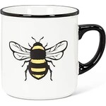ABBOTT ABBOTT Yellow Rimmed Bee Mug 10oz