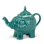 ABBOTT ABBOTT Ornate Elephant Teapot - Teal