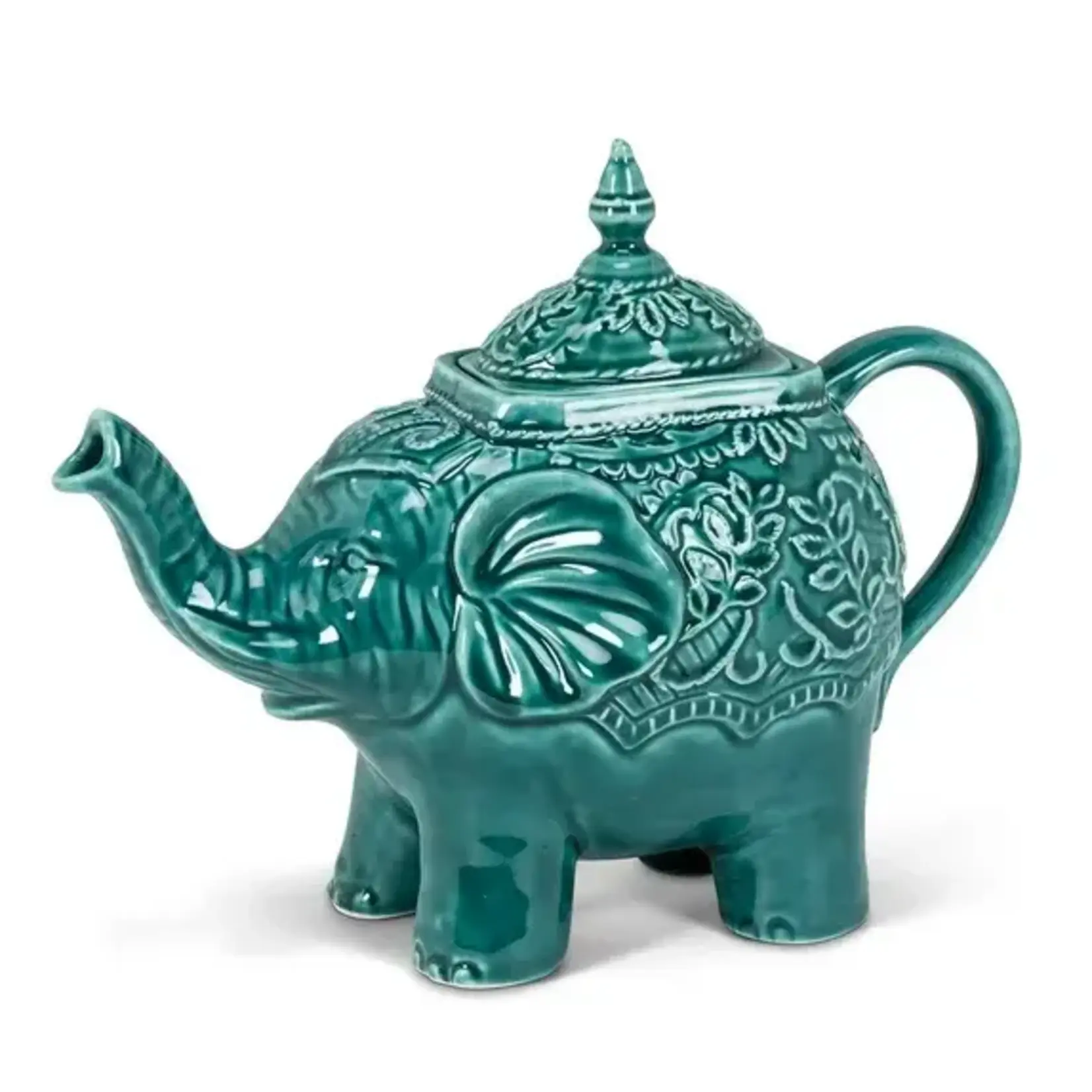 ABBOTT ABBOTT Ornate Elephant Teapot - Teal