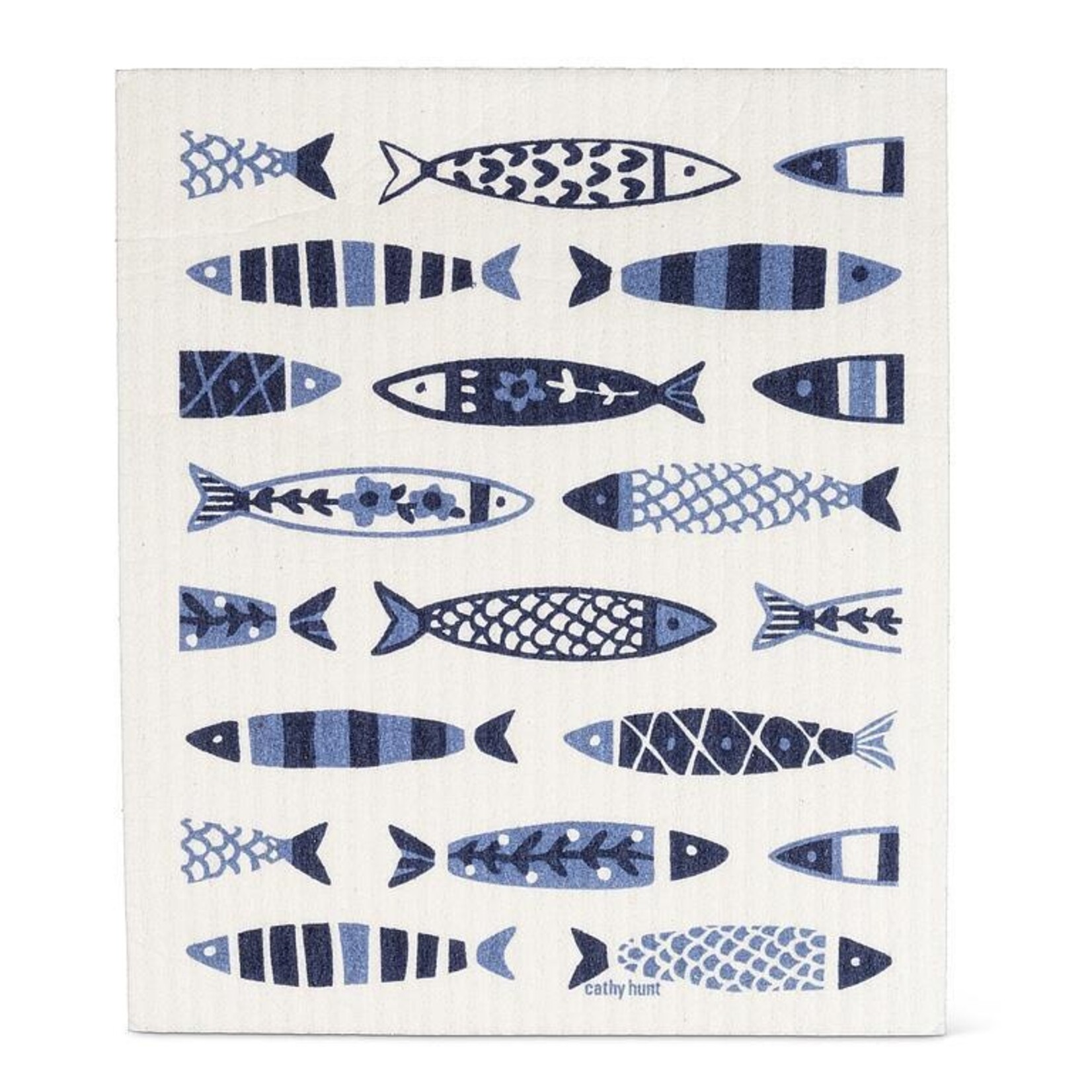 ABBOTT ABBOTT Swimming Fish Dishcloth & Kitchen Towel Set