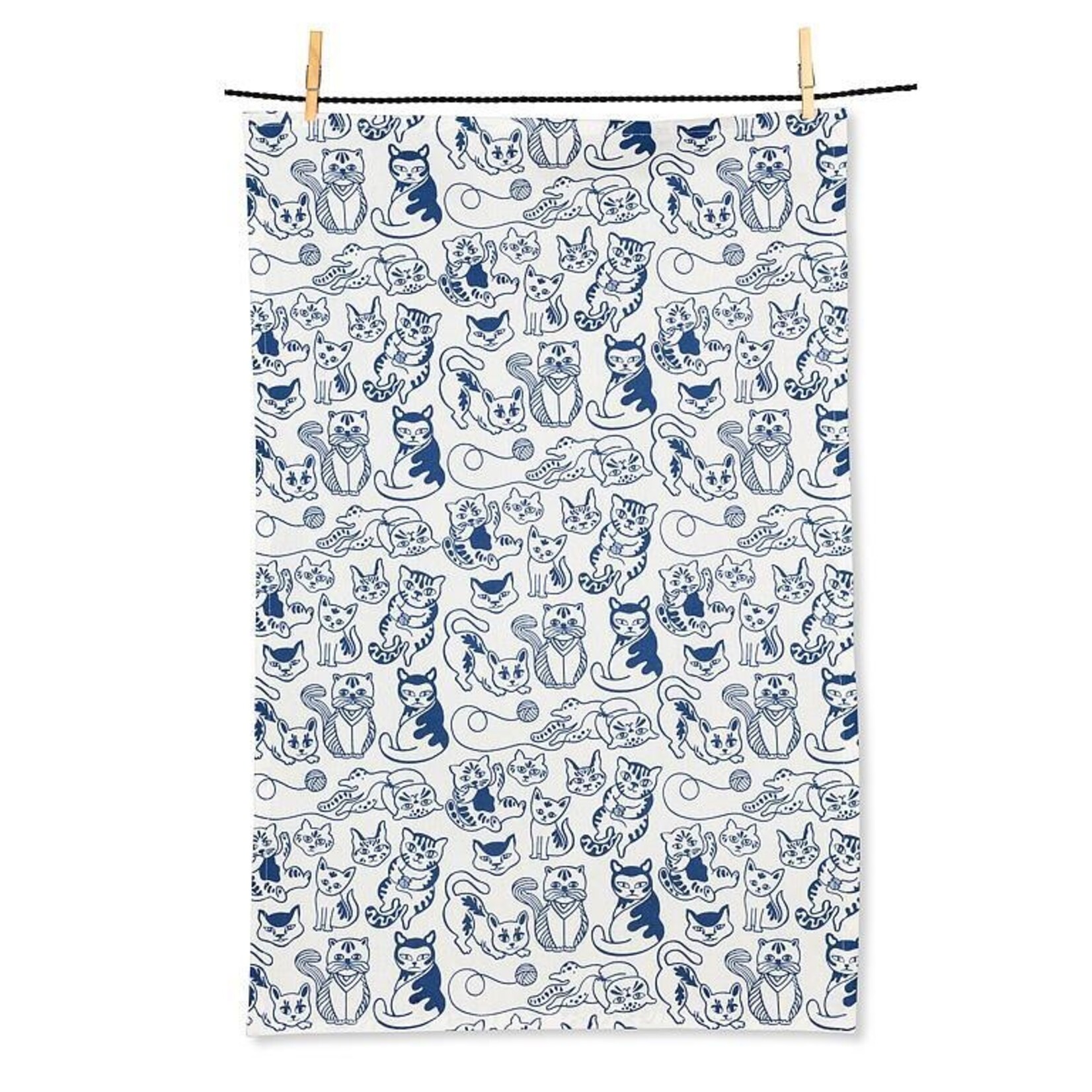 ABBOTT ABBOTT Playful Cats Dishcloth & Kitchen Towel Set