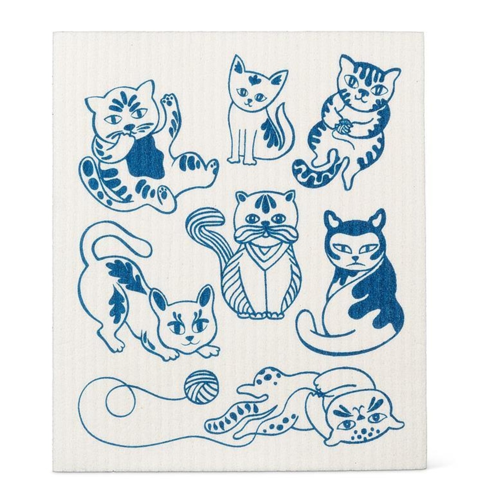 ABBOTT ABBOTT Playful Cats Dishcloth & Kitchen Towel Set