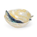 ABBOTT ABBOTT Slim Fish Small Bowl - Blue/Yellow 5''