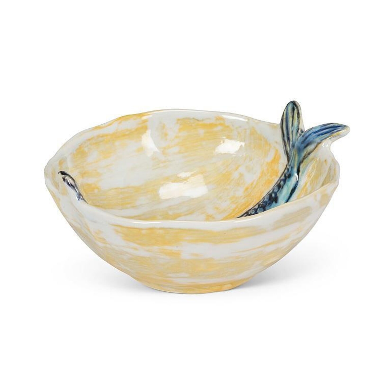ABBOTT ABBOTT Slim Fish Small Bowl - Blue/Yellow 5''