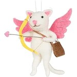 ABBOTT ABBOTT Cupid Cat with Arrow Ornament