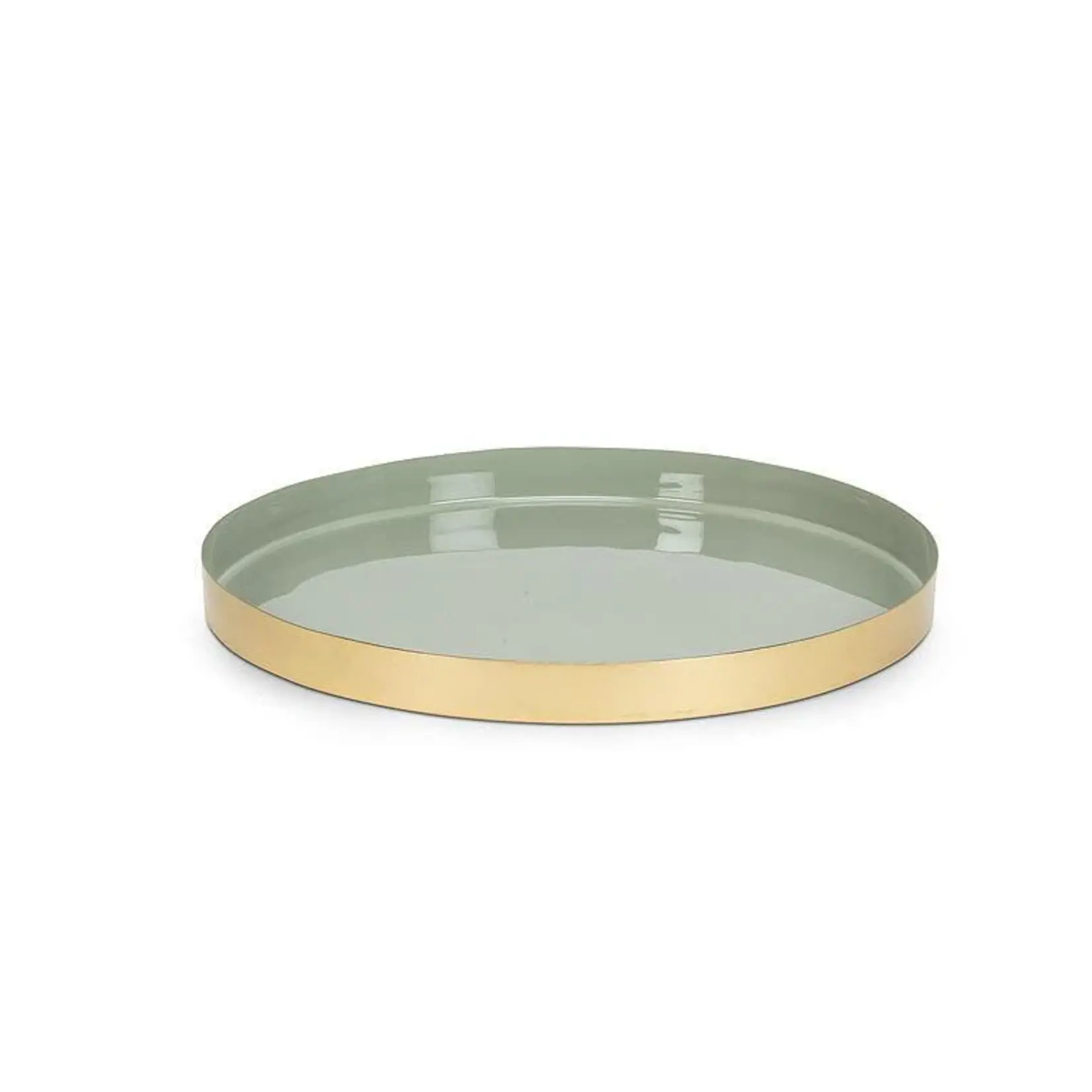 ABBOTT ABBOTT Med Round Enamel Tray - Green
