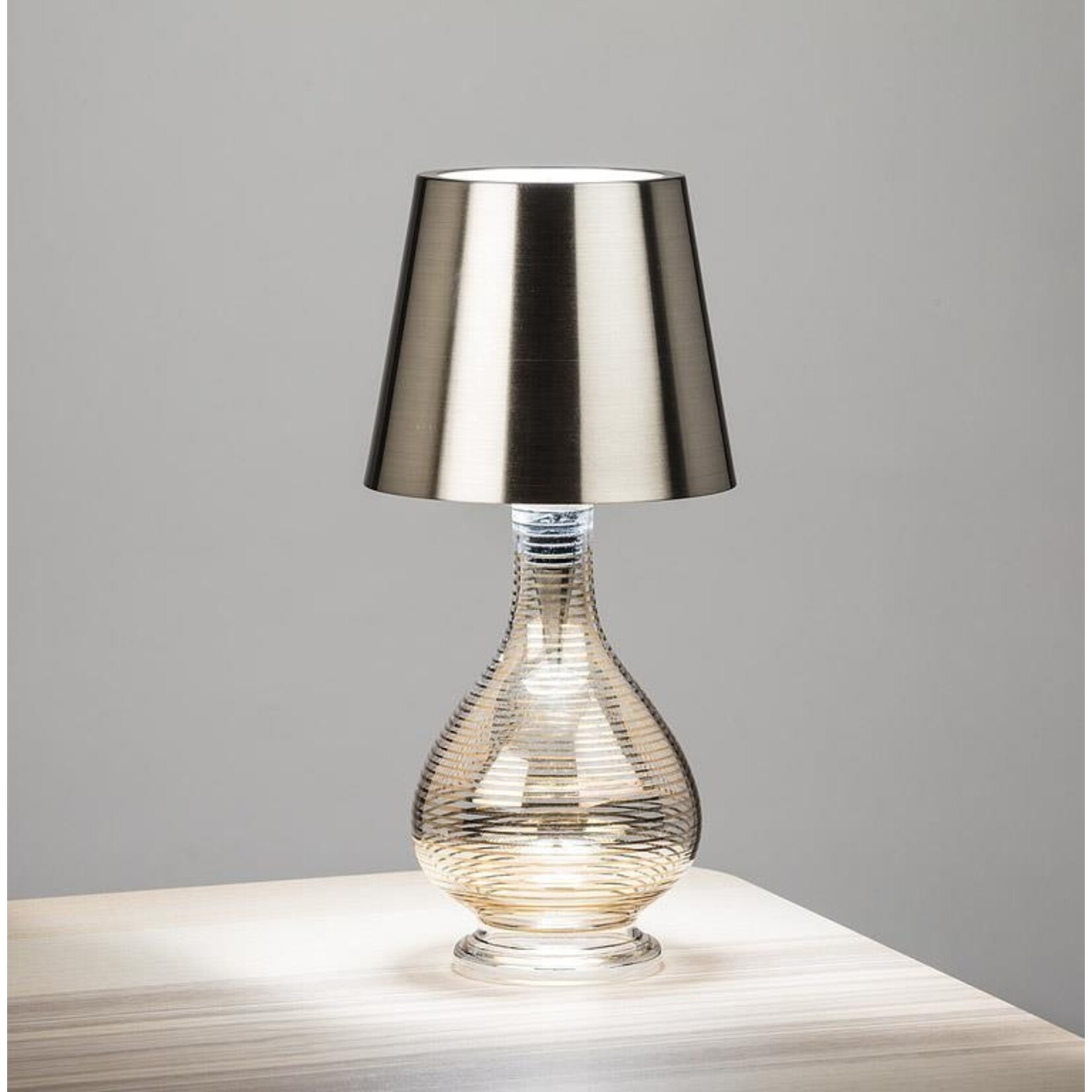 ABBOTT ABBOTT Classic Shade LED Bottle Stopper Light-Silver