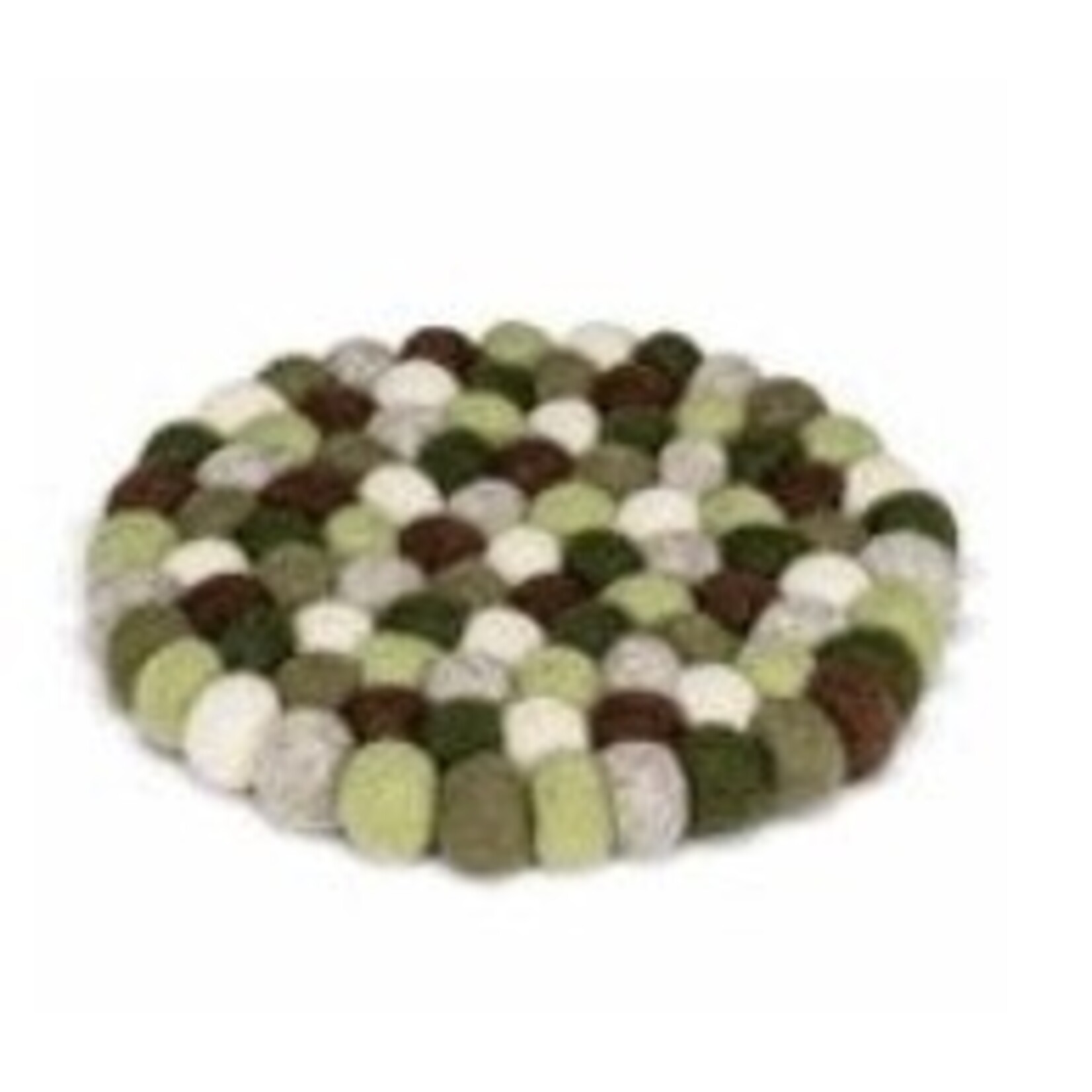 ABBOTT ABBOTT Felt Ball Trivet - Green