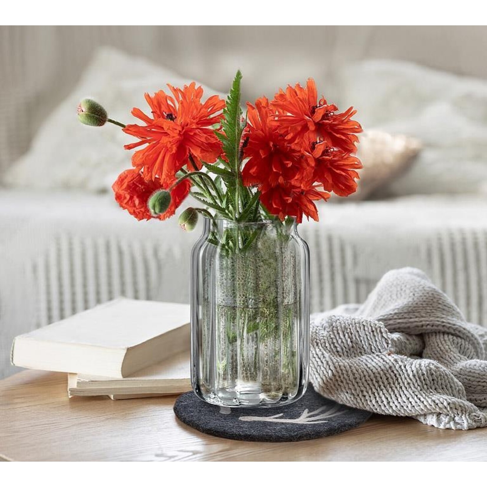 ABBOTT ABBOTT Wide Optic Jar Vase - Large 8.5H