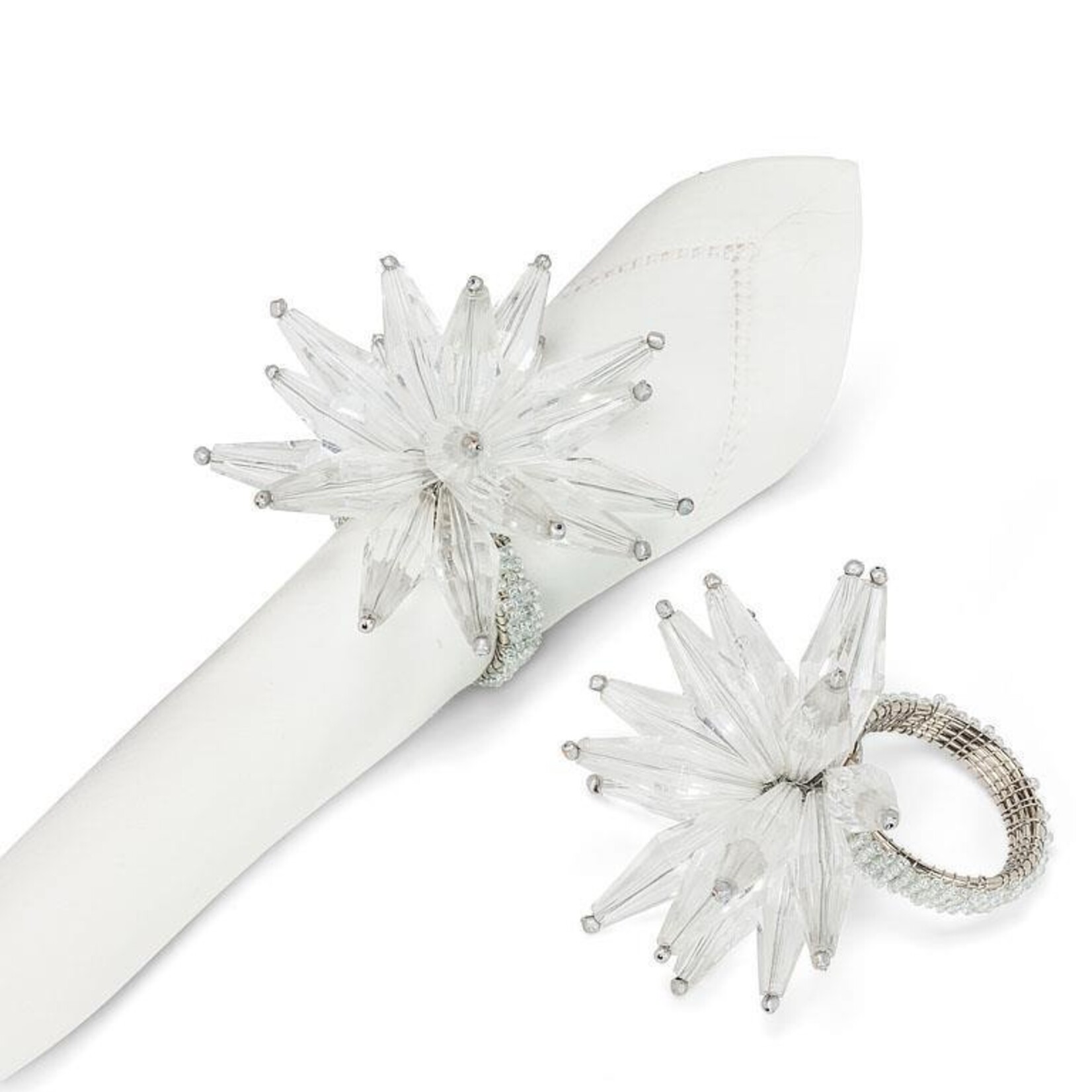 ABBOTT ABBOTT Napkin Ring Starburst - Clear