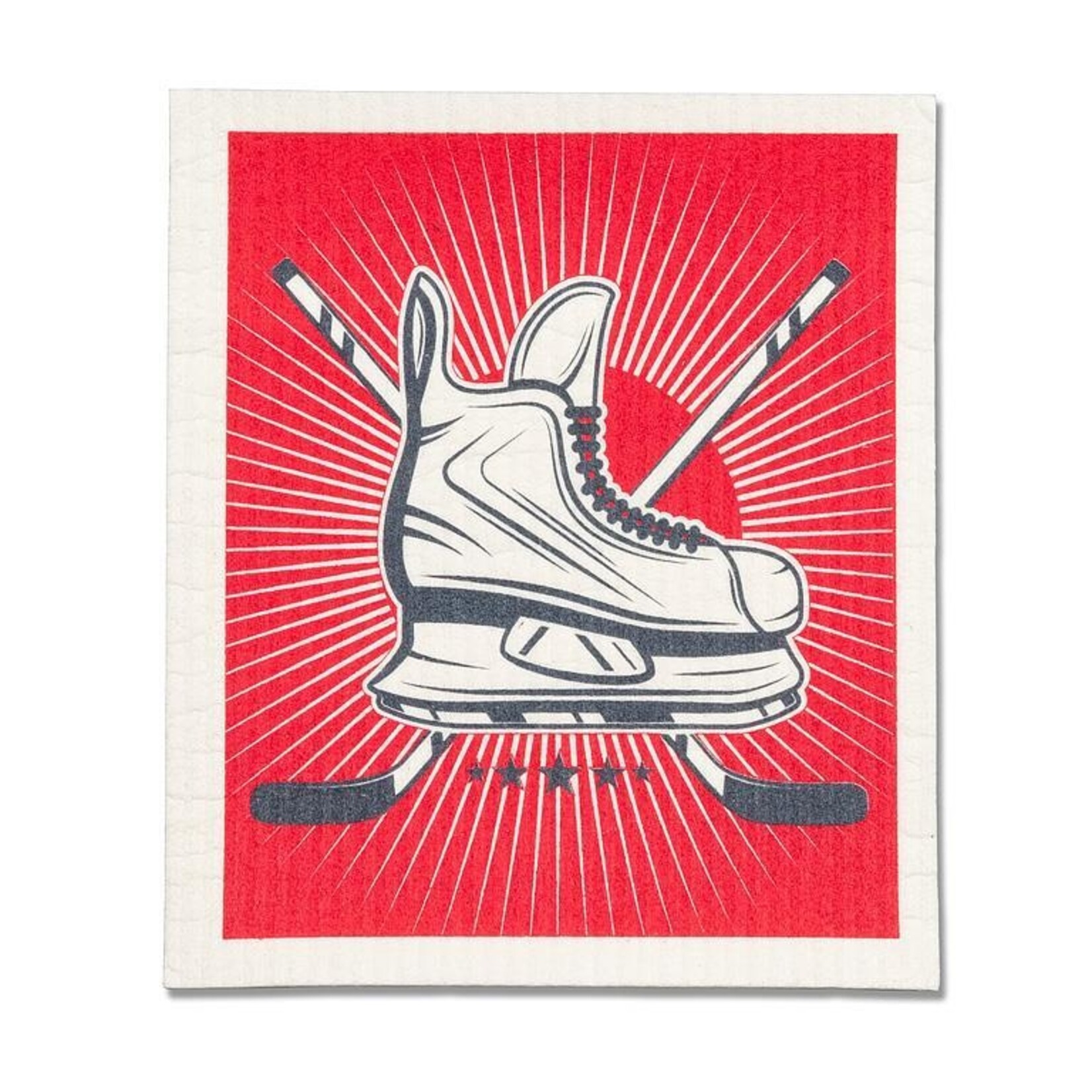 ABBOTT ABBOTT Swedish Dishcloth S/2 - Hockey Icons