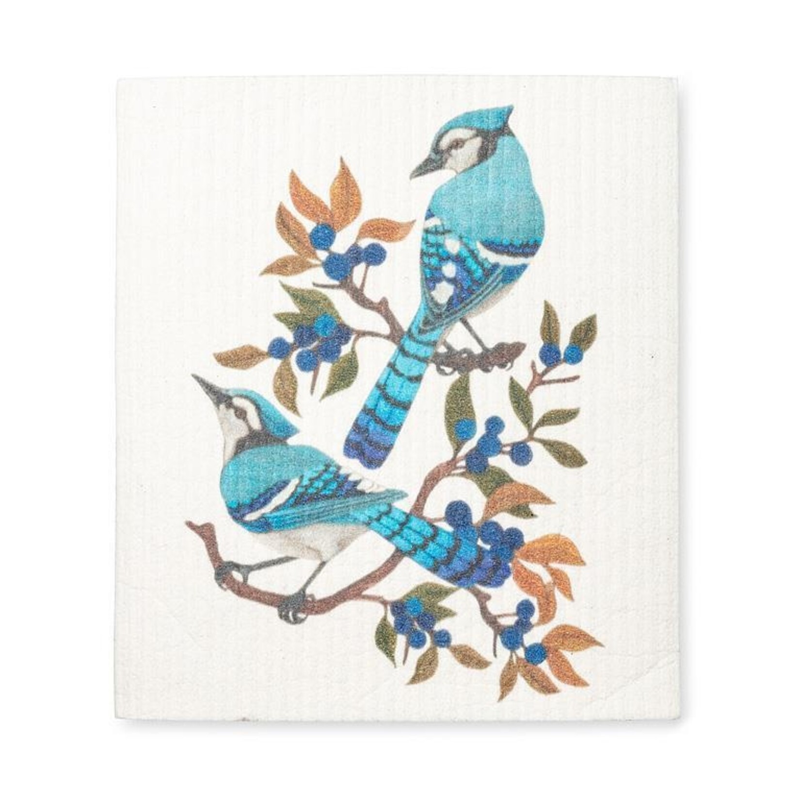 ABBOTT ABBOTT Swedish Dishcloth - Blue Jays & Berries