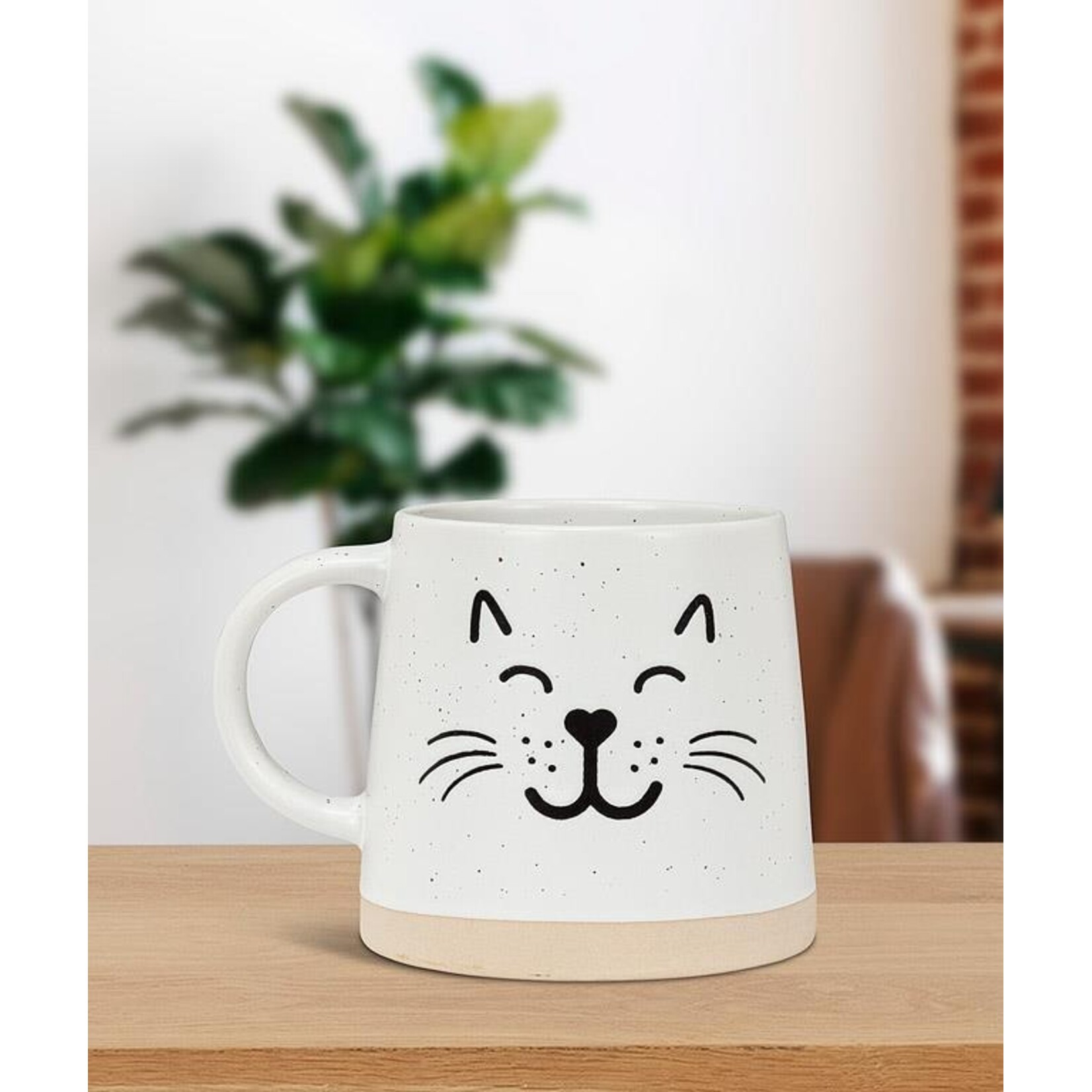ABBOTT ABBOTT Wide Base Mug - Cat Face