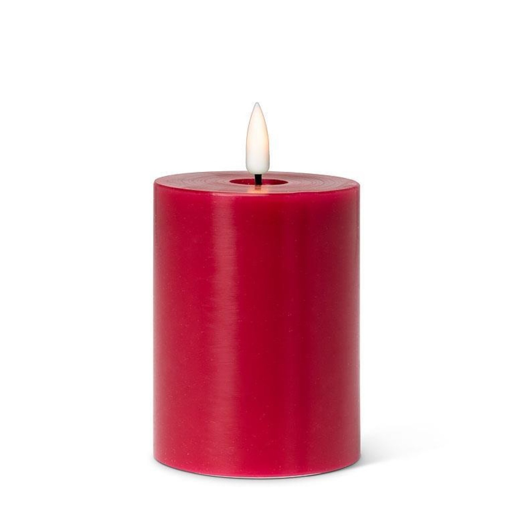 ABBOTT ABBOTT Red LED Pillar Candle 3X4"