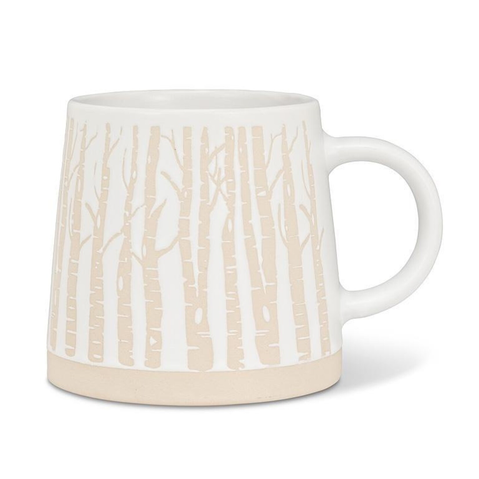 ABBOTT ABBOTT Wide Base Mug w/Birch Trees