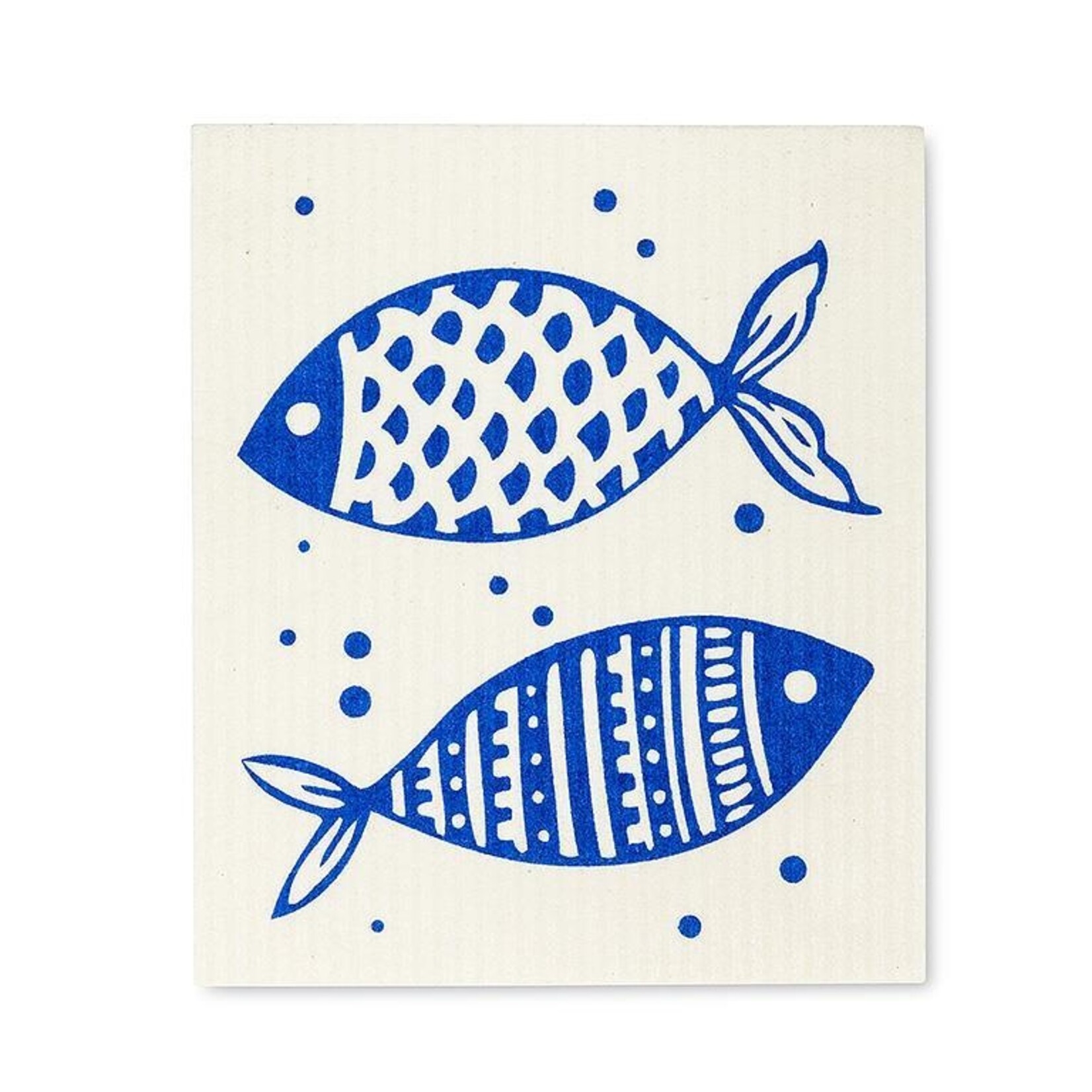 ABBOTT ABBOTT Swedish Dishcloth S/2 - Simple Blue Fish