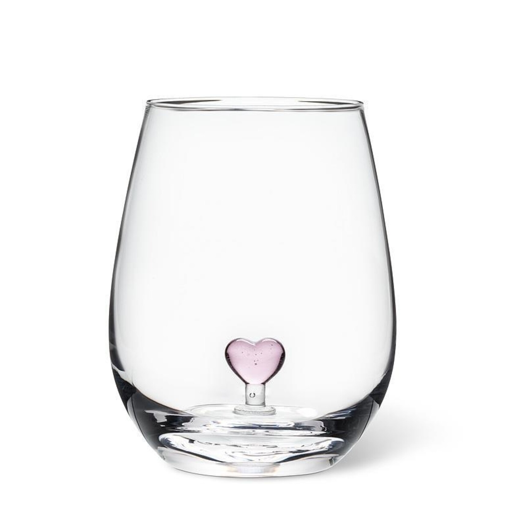 ABBOTT ABBOTT Pink Heart Stemless Wine Glass 20oz