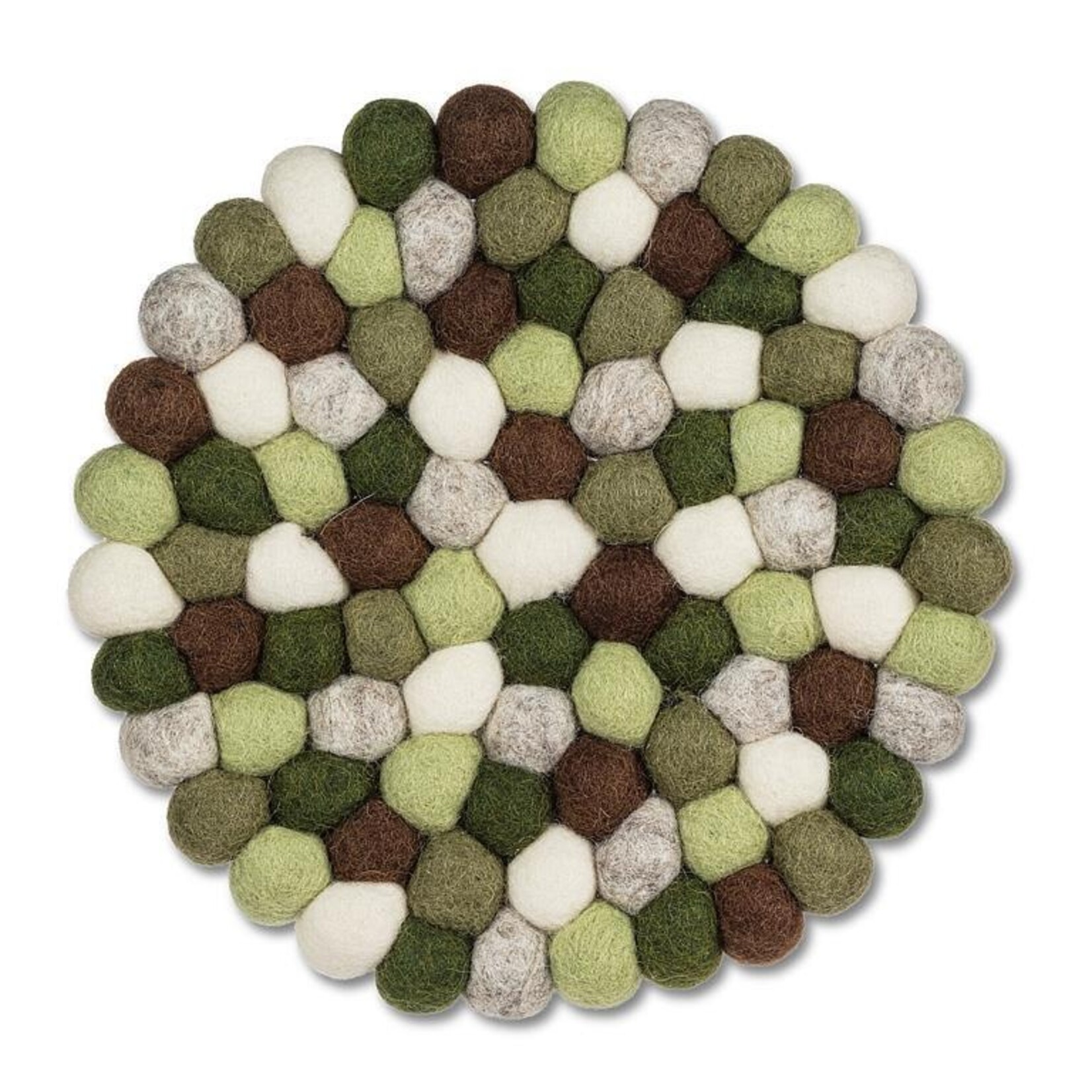 ABBOTT ABBOTT Felt Ball Trivet - Green