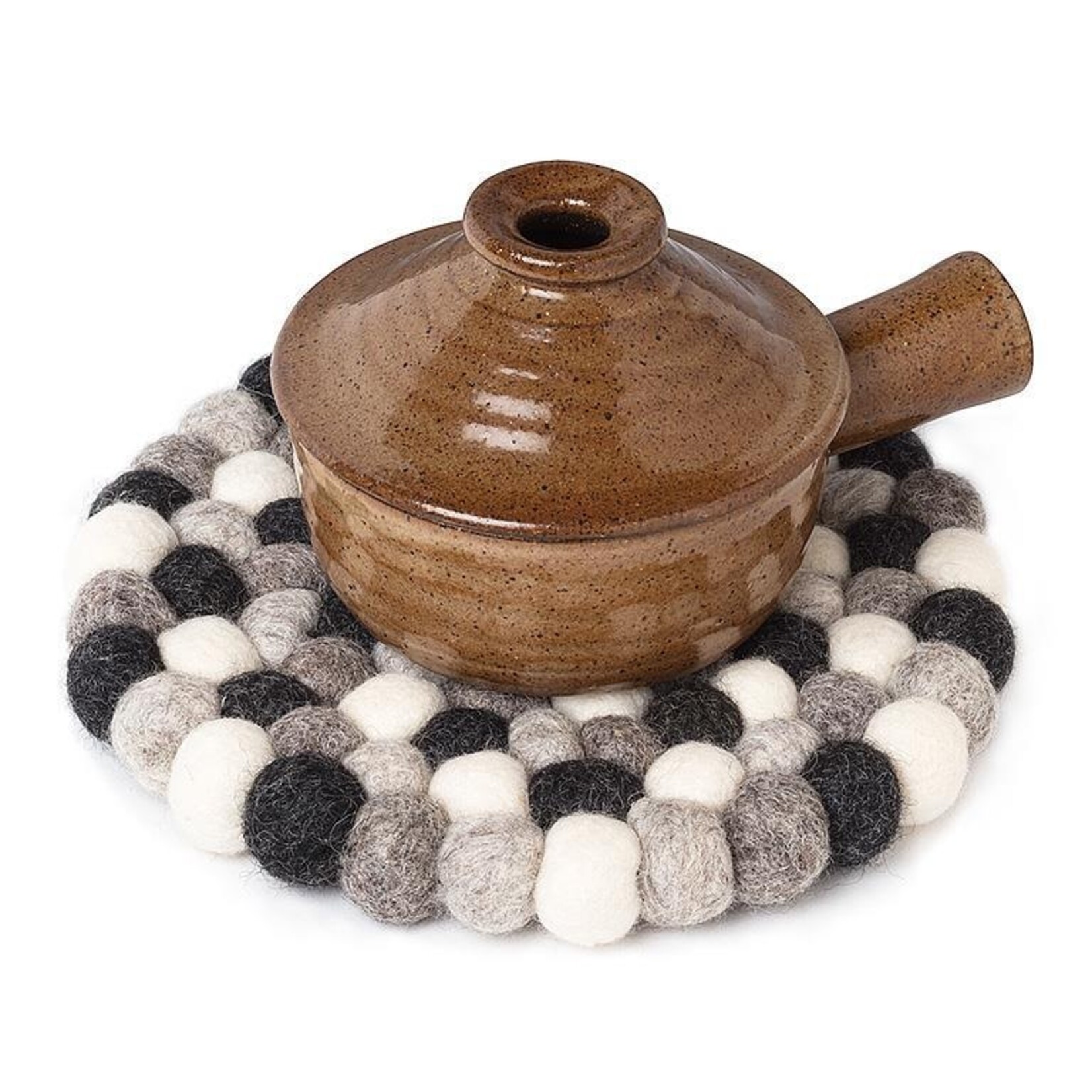 ABBOTT ABBOTT Felt Ball Trivet - Grey