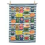 ABBOTT ABBOTT Sardine Tins on Stripes Kitchen Towel