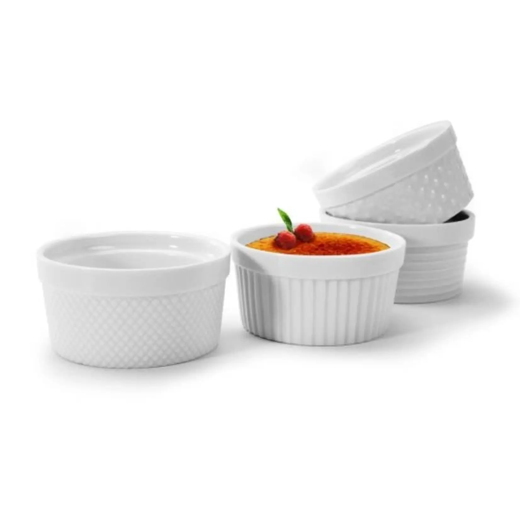 BIA Textured Ramekin Single 12oz - White