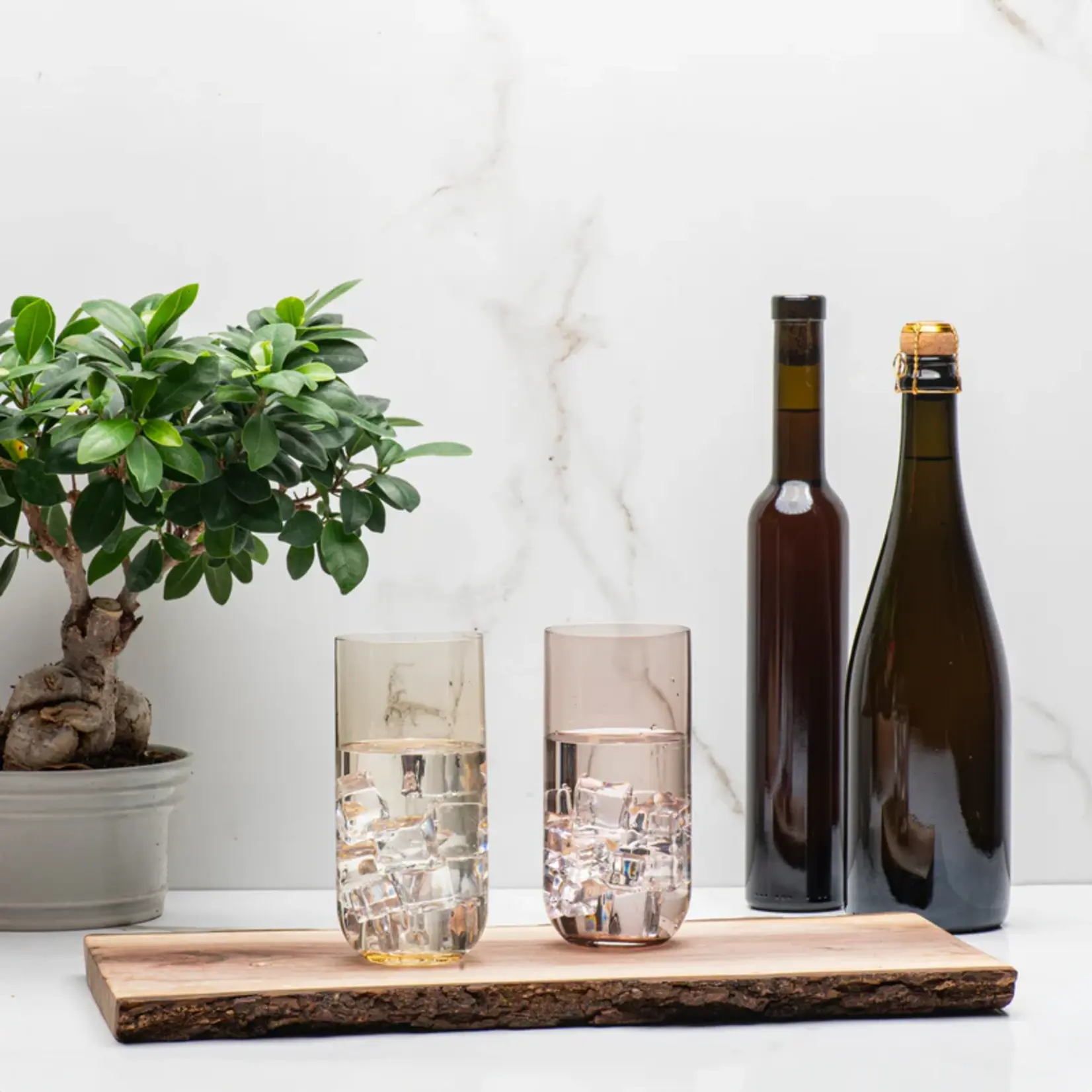 BOHEMIA CRYSTAL BOHEMIA CRYSTAL Umma High Ball Glass - Wheat