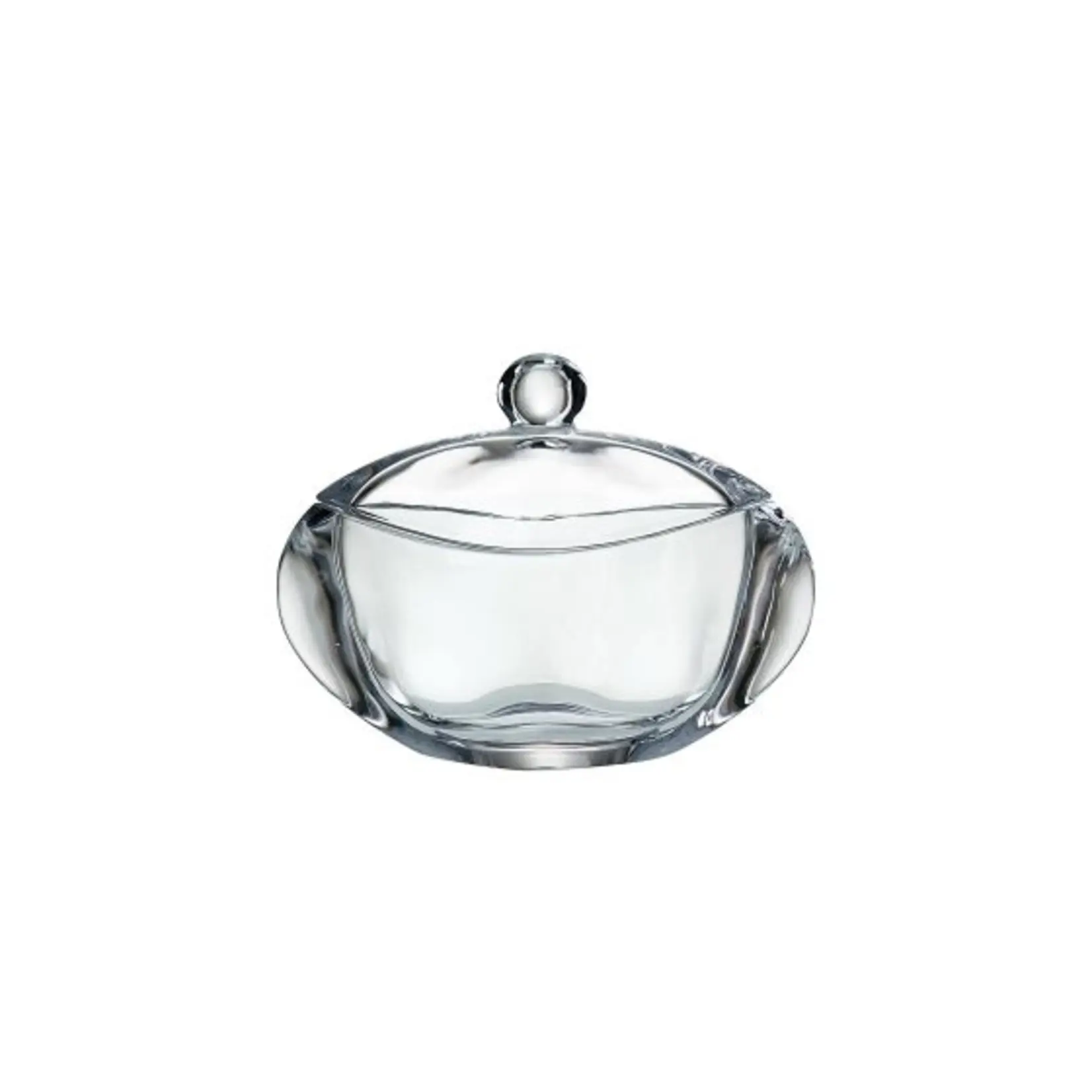BOHEMIA CRYSTAL BOHEMIA CRYSTAL Orbit Candy Dish w/Lid (18cm) - Clear