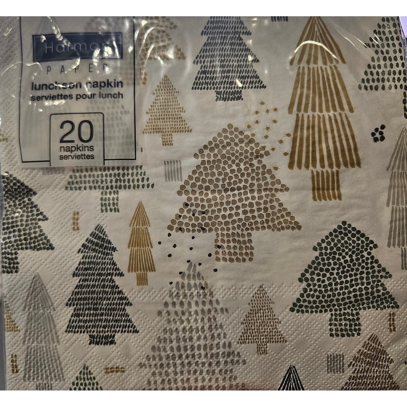 HARMAN Lunch Napkin - Green Tree Repeat