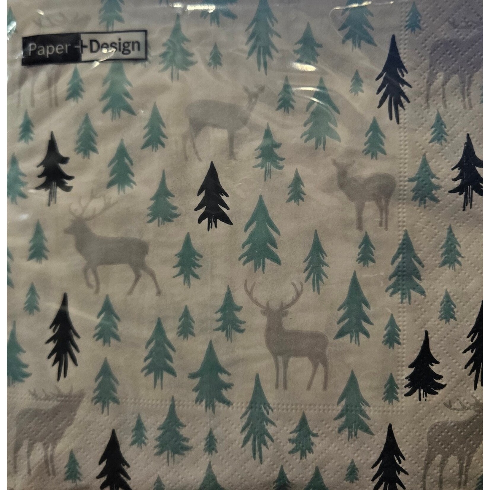 PAPER DESIGN Lunch Napkin - Earth Xmas