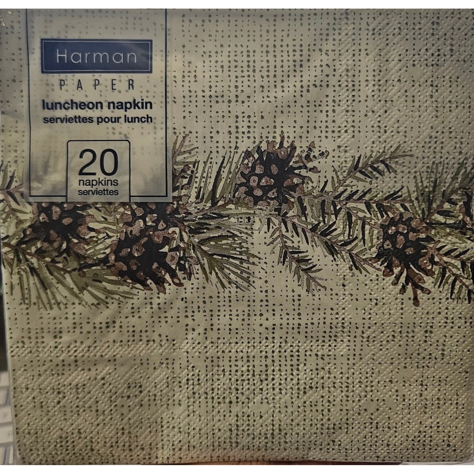 HARMAN Lunch Napkin - Pinecone Shimmer