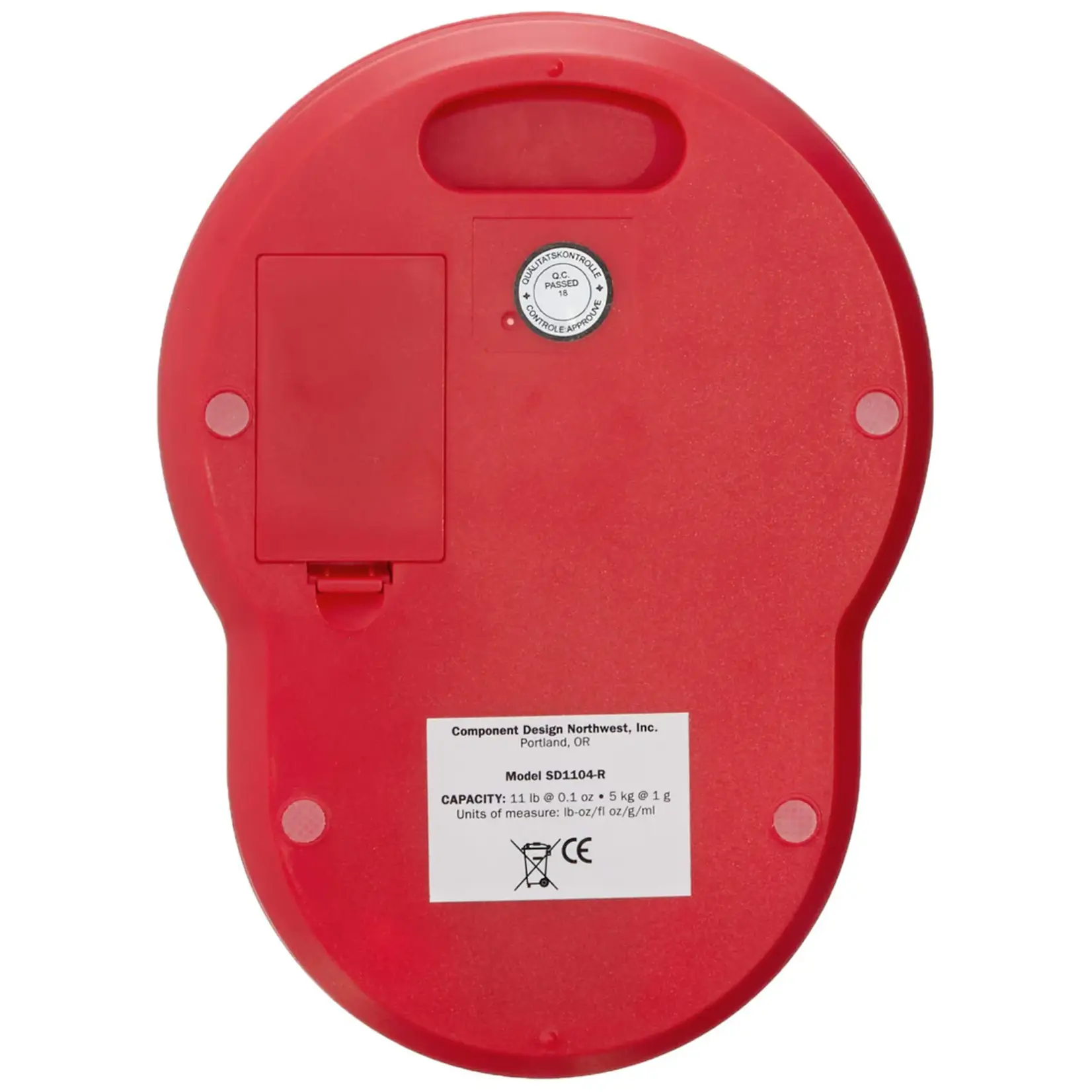 CDN CDN ProAccurate Digital Scale 5kg/11lbs - Red