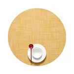 CHILEWICH CHILEWICH MiniBasket Placemat 15 Round Ochre