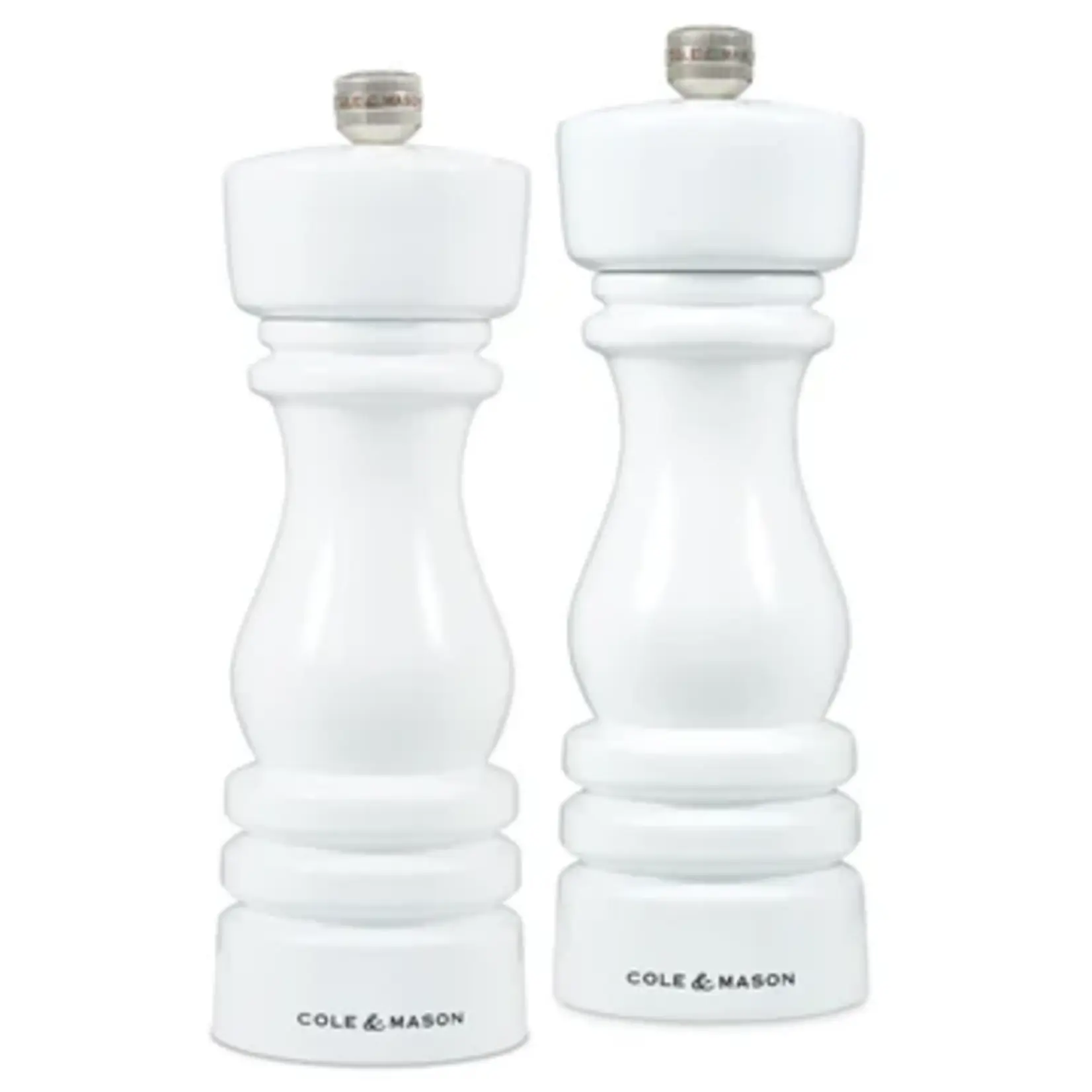 COLE & MASON COLE & MASON London White Gloss Salt & Pepper Set 7"