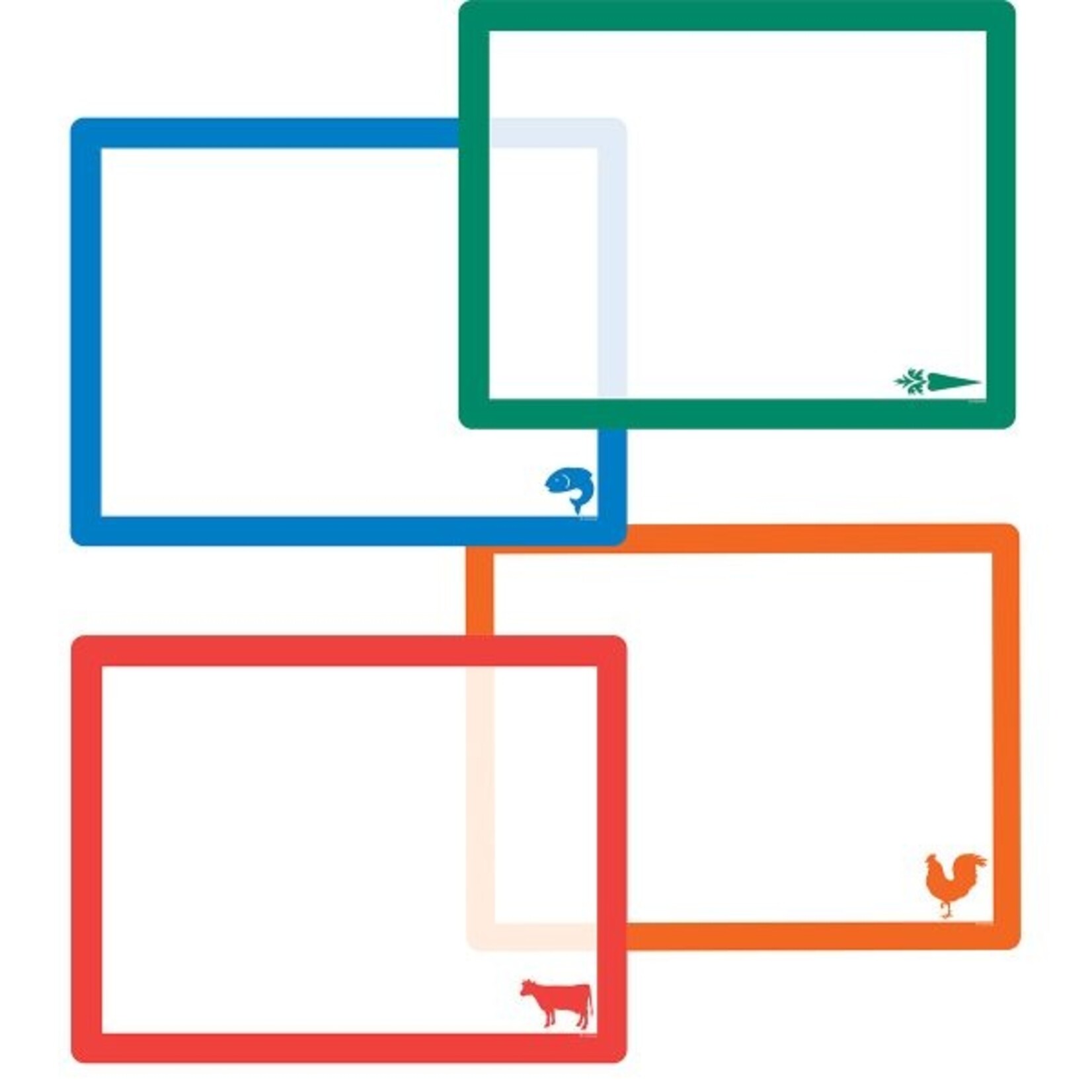 CONIMAR CONIMAR Chop Chop Flexible Cutting Mats w/Icons S/4