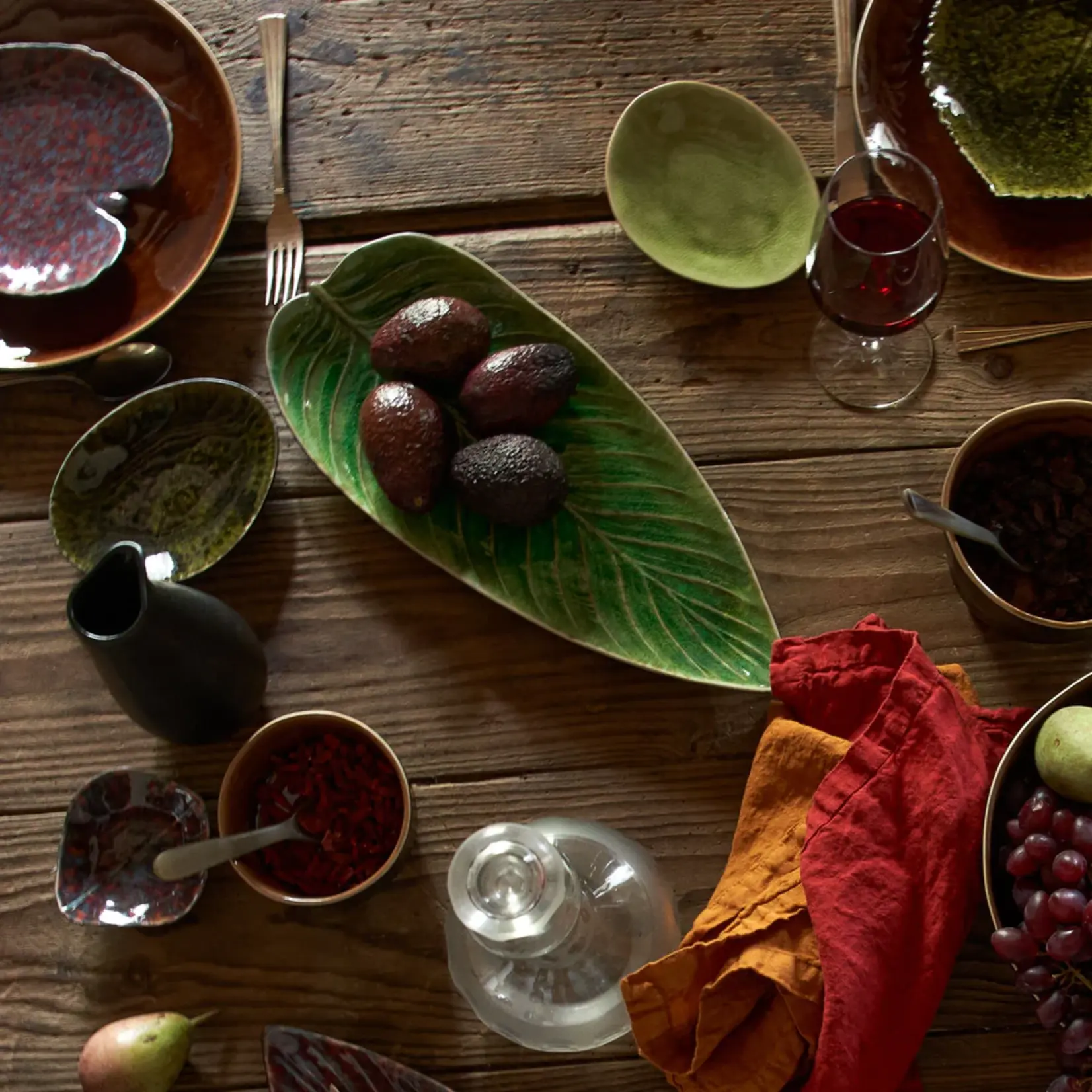 COSTA NOVA COSTA NOVA Riviera Strelizia Leaf Platter -  Forets