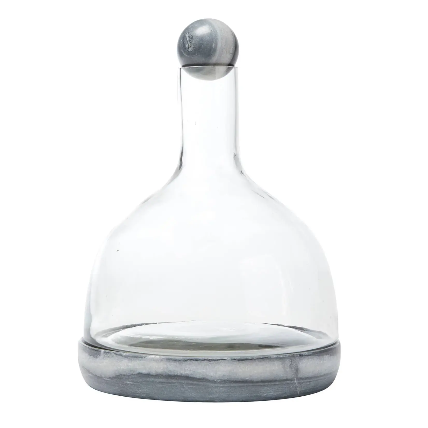 CREATIVE BRANDS CREATIVE BRANDS Marble  & Glass Wine Carafe - Grey