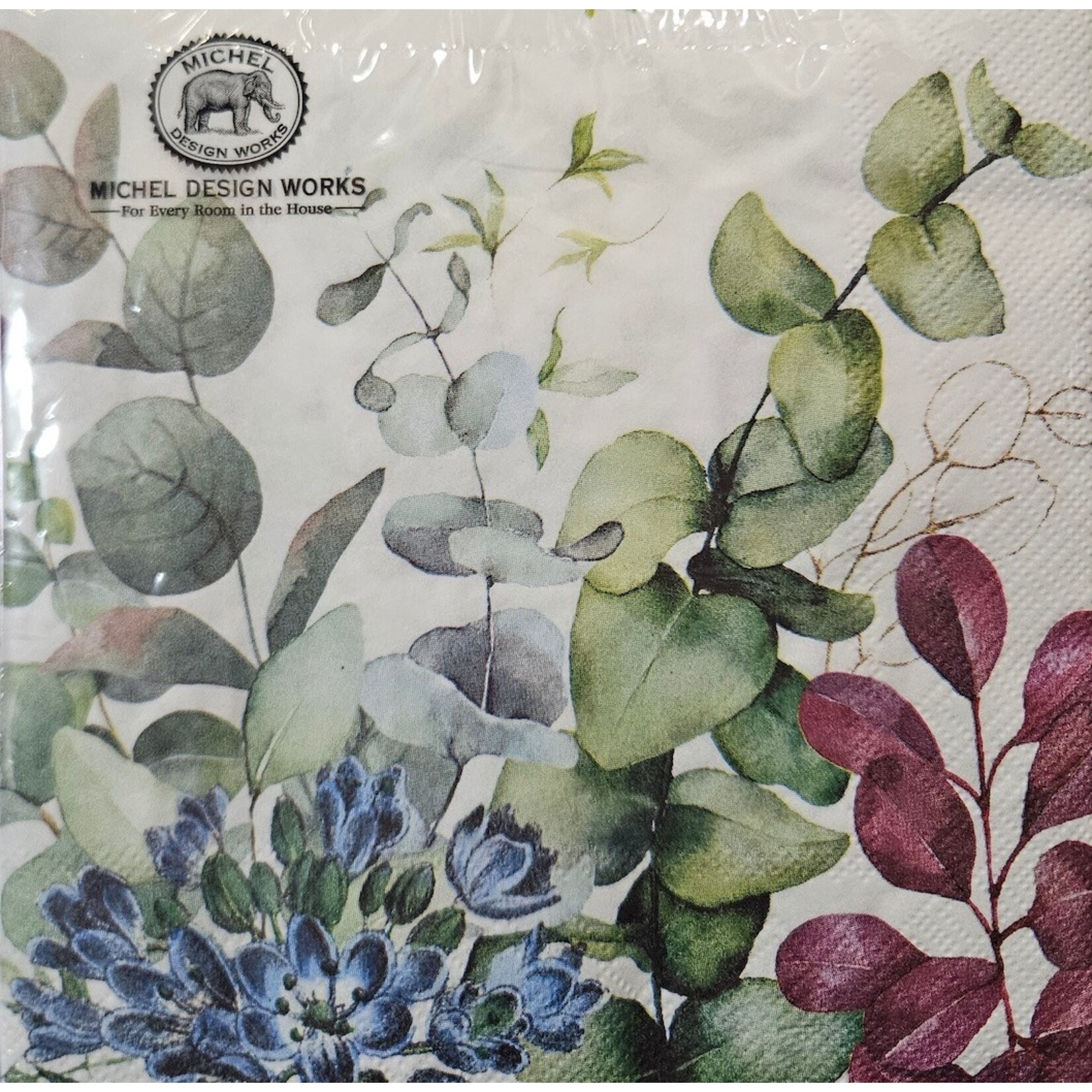 MICHEL DESIGN WORKS MICHEL DESIGN Lunch Napkin - Eucalyptus & Mint